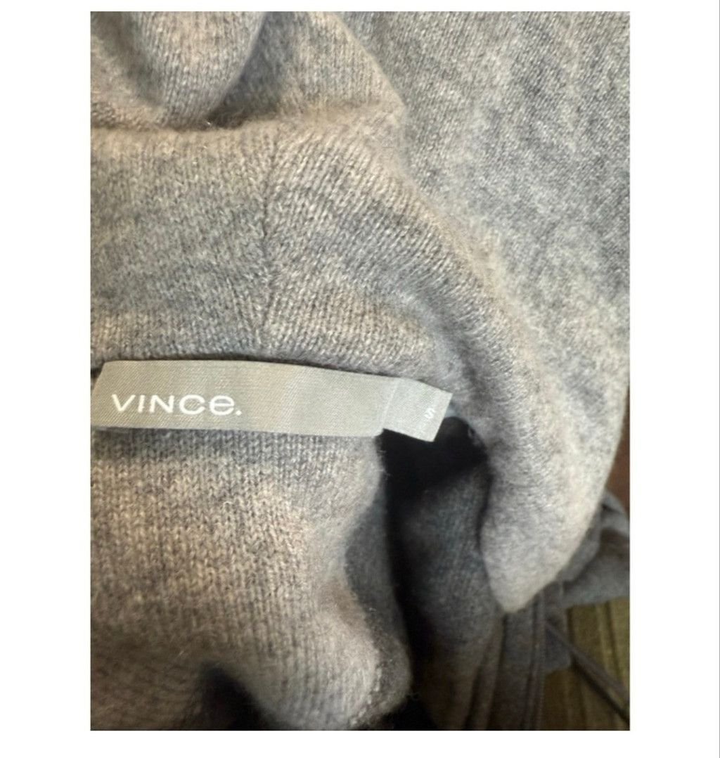 Vince Women's Vince. Gray Cashmere Full-Zip Hoodie S Size S / US 4 / IT 40 - 5 Thumbnail