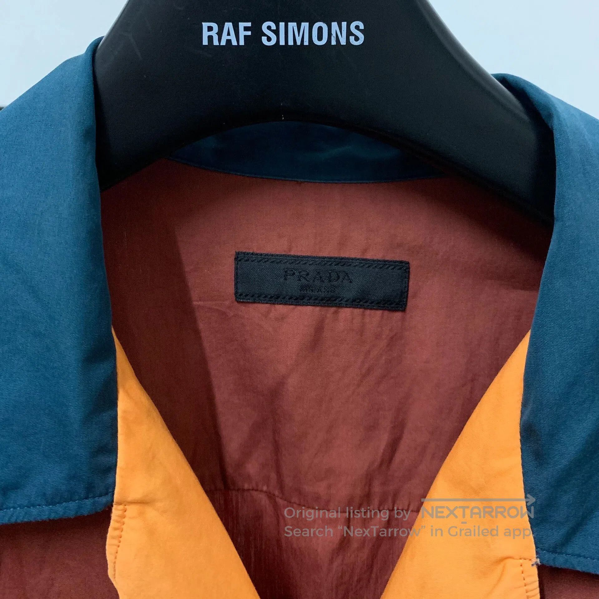 Prada PRADA Colorblock Shirt with Straight Hem. Size US L / EU 52-54 / 3 - 3 Thumbnail