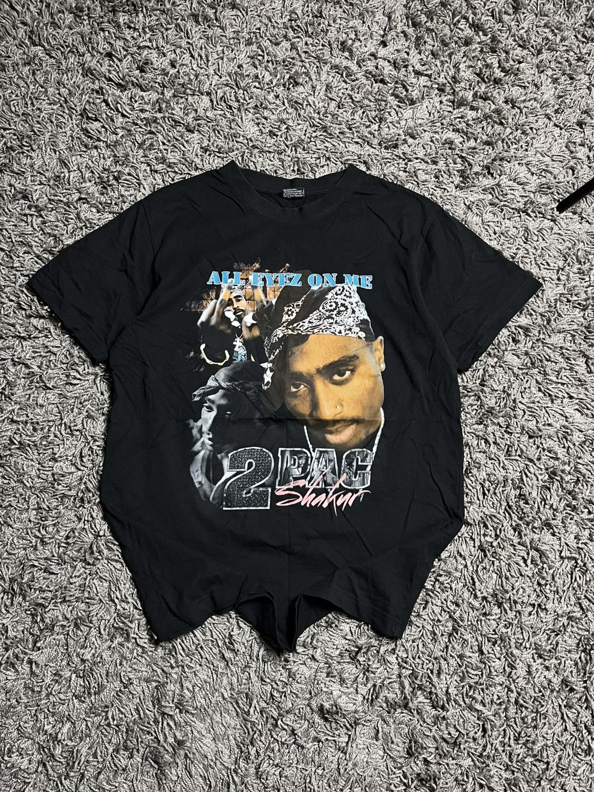 Band Tees 2Pac Shakur "All Eyez On Me" Tee by Mister Tee Size US L / EU 52-54 / 3 - 2 Thumbnail