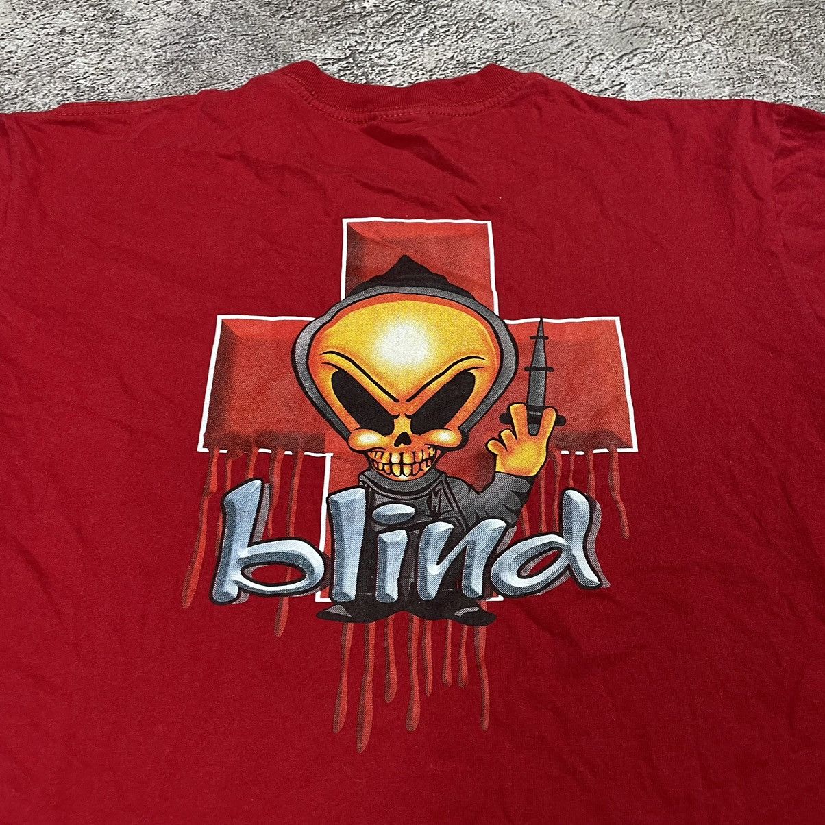 Vintage Vintage 90s Graphic Logo T Shirt Red Oversized Archive XL Size US XL / EU 56 / 4 - 9 Thumbnail