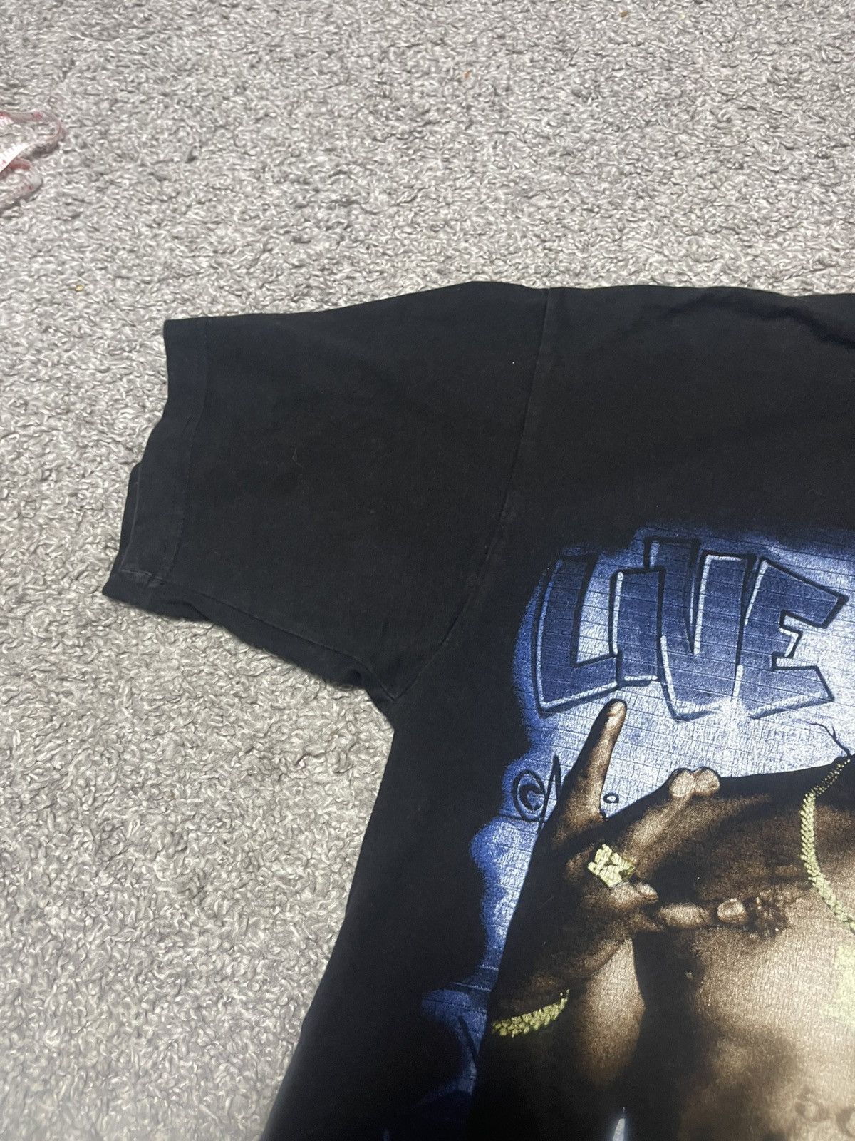 Rap Tees Vintage 2PAC Rap Tee Faded Black Tshirt size L Size US L / EU 52-54 / 3 - 5 Thumbnail