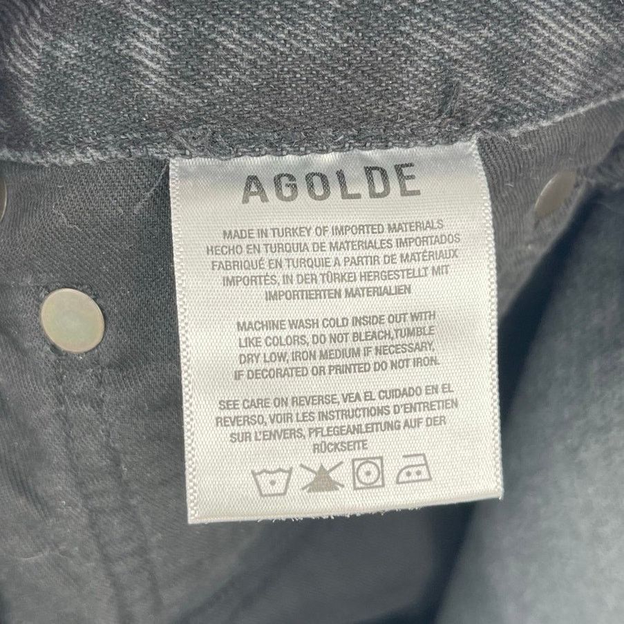 Agolde AGOLDE | 90’s Mid Rise Loose Smokestack Black Jeans 25 Size 25" / US 0 / IT 36 - 11 Thumbnail