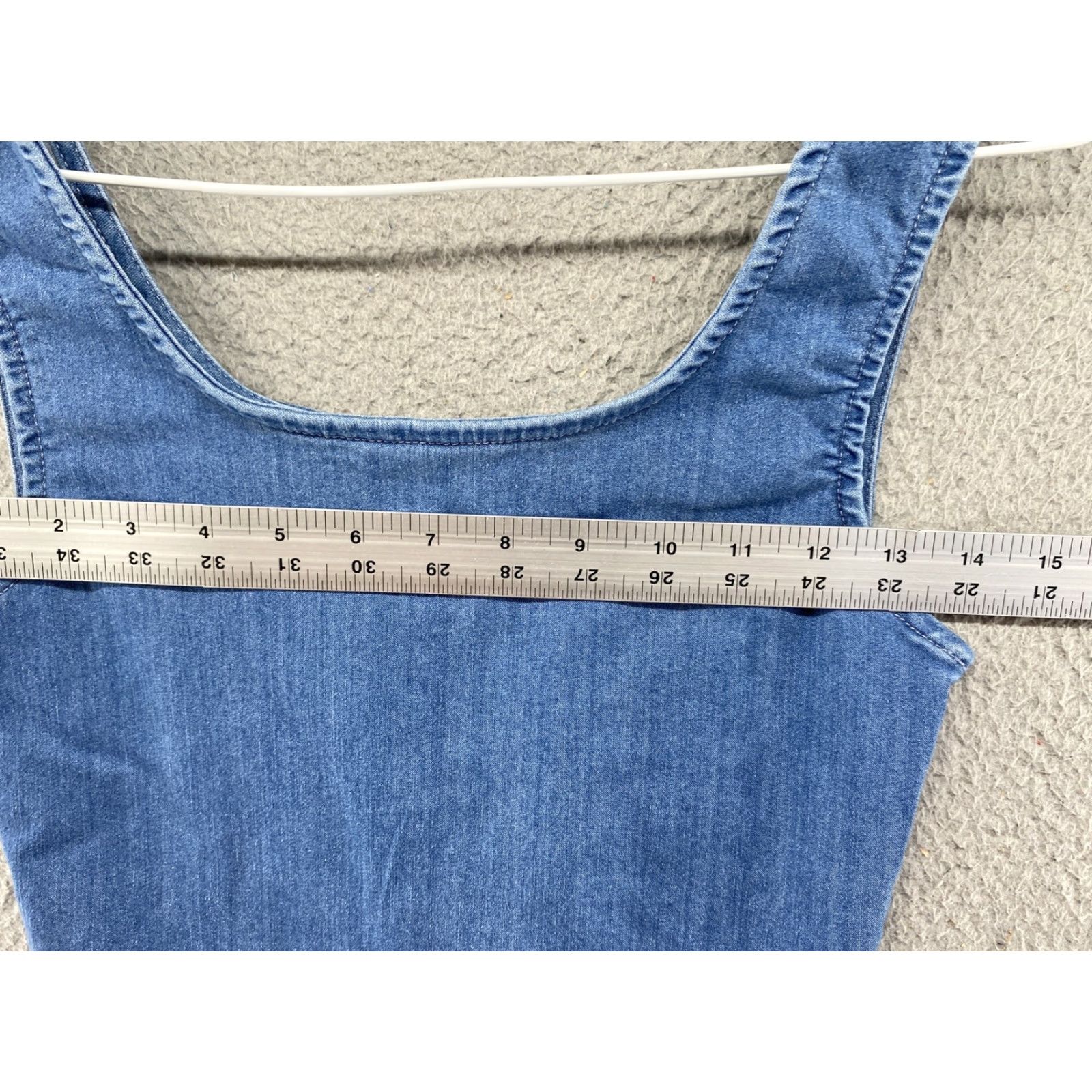 Denime Iris Pullover Denim Mini Dress Small Women’s Blue Size S / US 4 / IT 40 - 5 Thumbnail