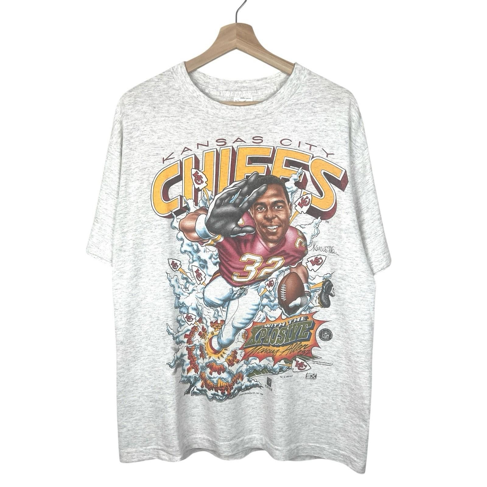 Other Vintage 90s Kansas City Chiefs NFL Gray T Shirt Large Size US L / EU 52-54 / 3 - 1 Thumbnail