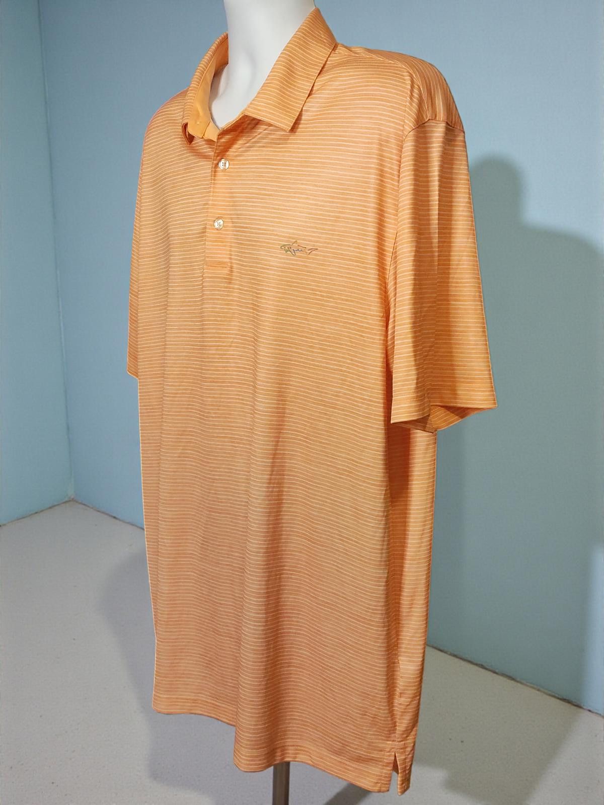 Other Greg Norman Collection Men's Orange Striped Polo Size 2XL Size US XXL / EU 58 / 5 - 4 Thumbnail