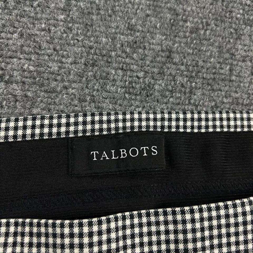 Talbots Talbots Pants Womens 16P Check Skinny Ankle Pull On Stretch Size 38" / US 16 / IT 52 - 3 Thumbnail