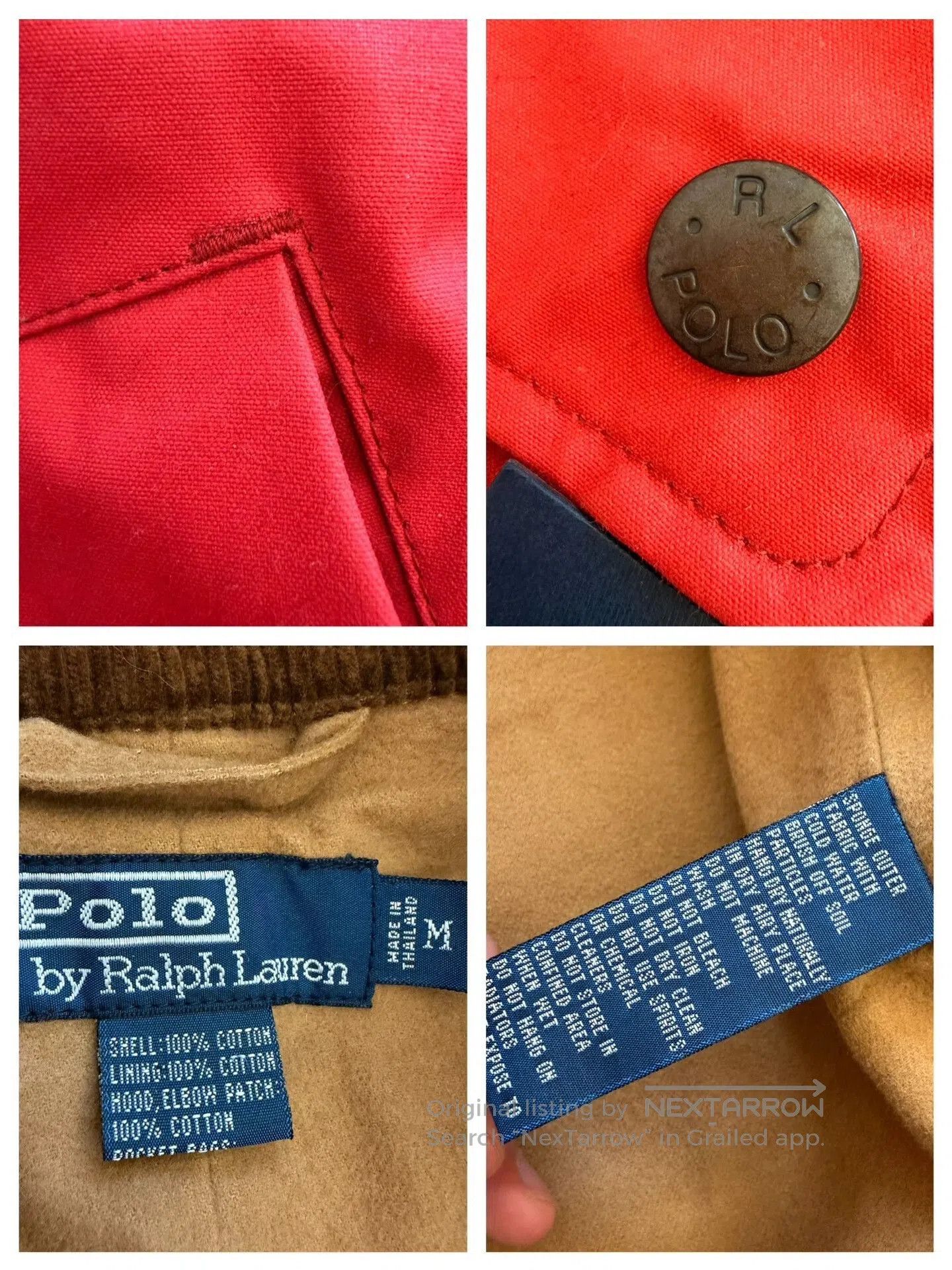 RLX Ralph Lauren Vintage Heavy Waxed Outdoor Hooded Jacket. Size US M / EU 48-50 / 2 - 9 Thumbnail