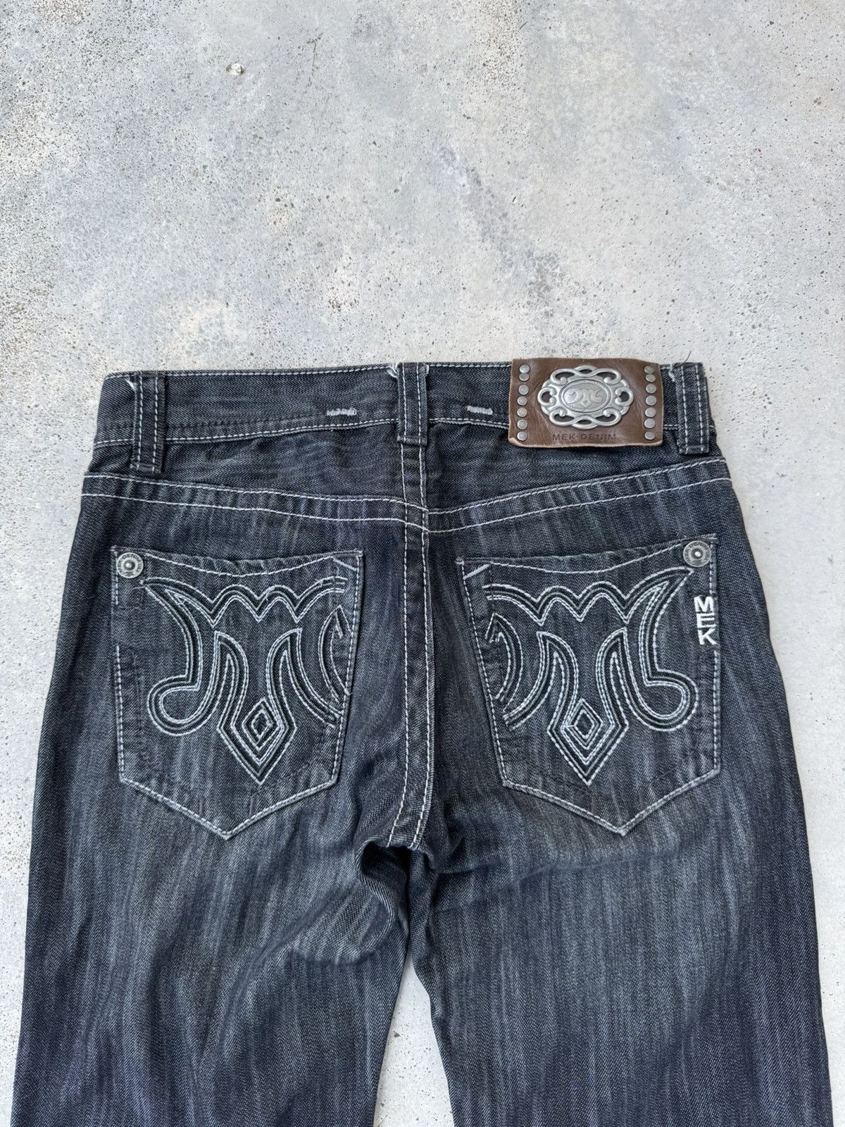 Mek Denim 2000s MEK Denim y2k Baggy Jeans jnco style Size US 32 / EU 48 - 2 Thumbnail