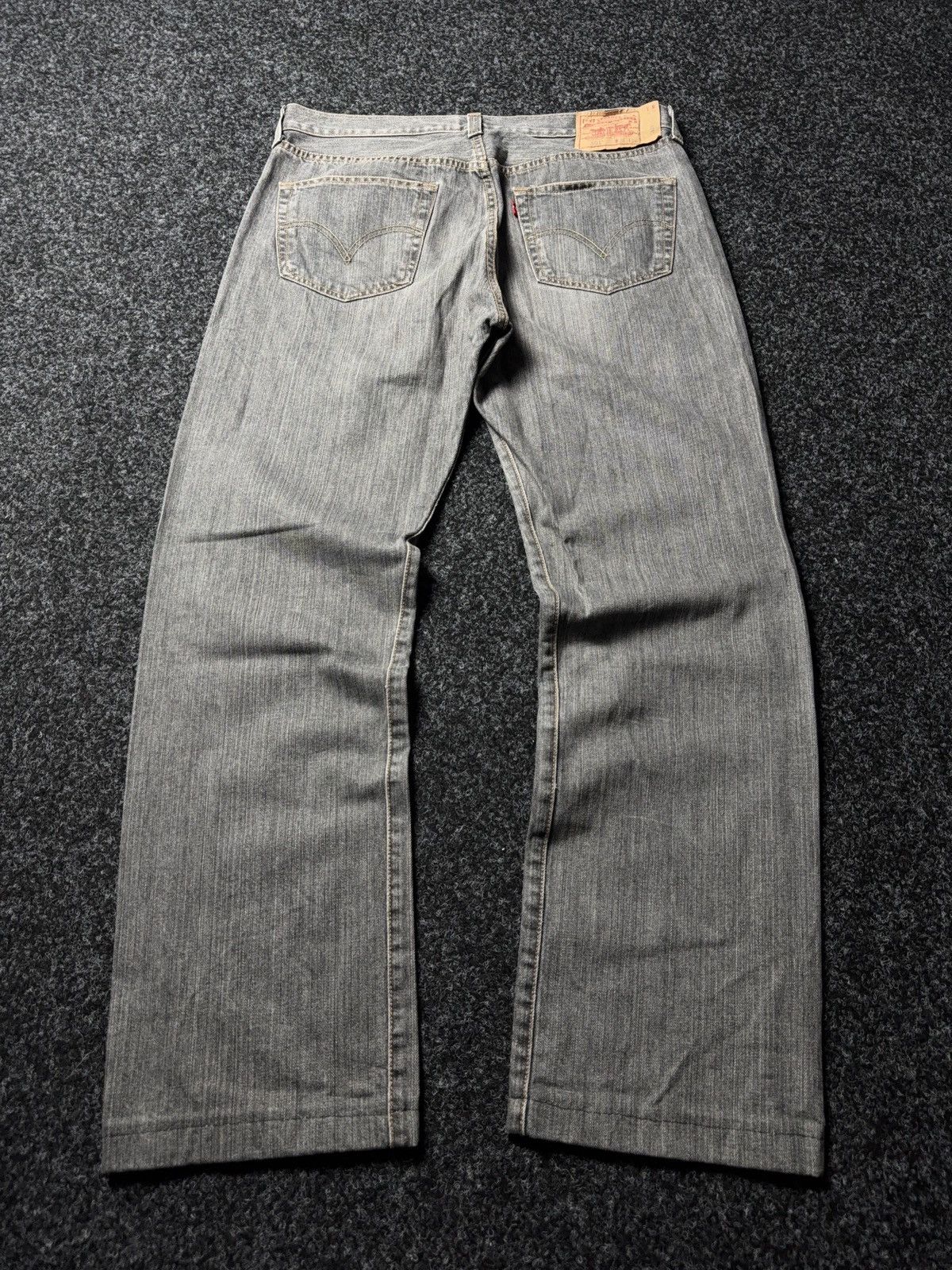 Levi's Vintage 00s Levi’s 501 Grey Wash Straight Leg Jeans LGB Y2K Size US 36 / EU 52 - 9 Thumbnail