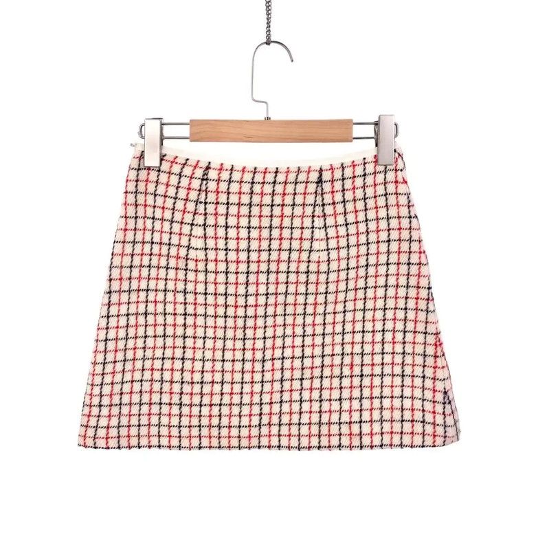 Miu Miu Miu Miu Multicolor Wool Women's Skirt 0089 Size 26" / US 2 / IT 38 - 1 Thumbnail