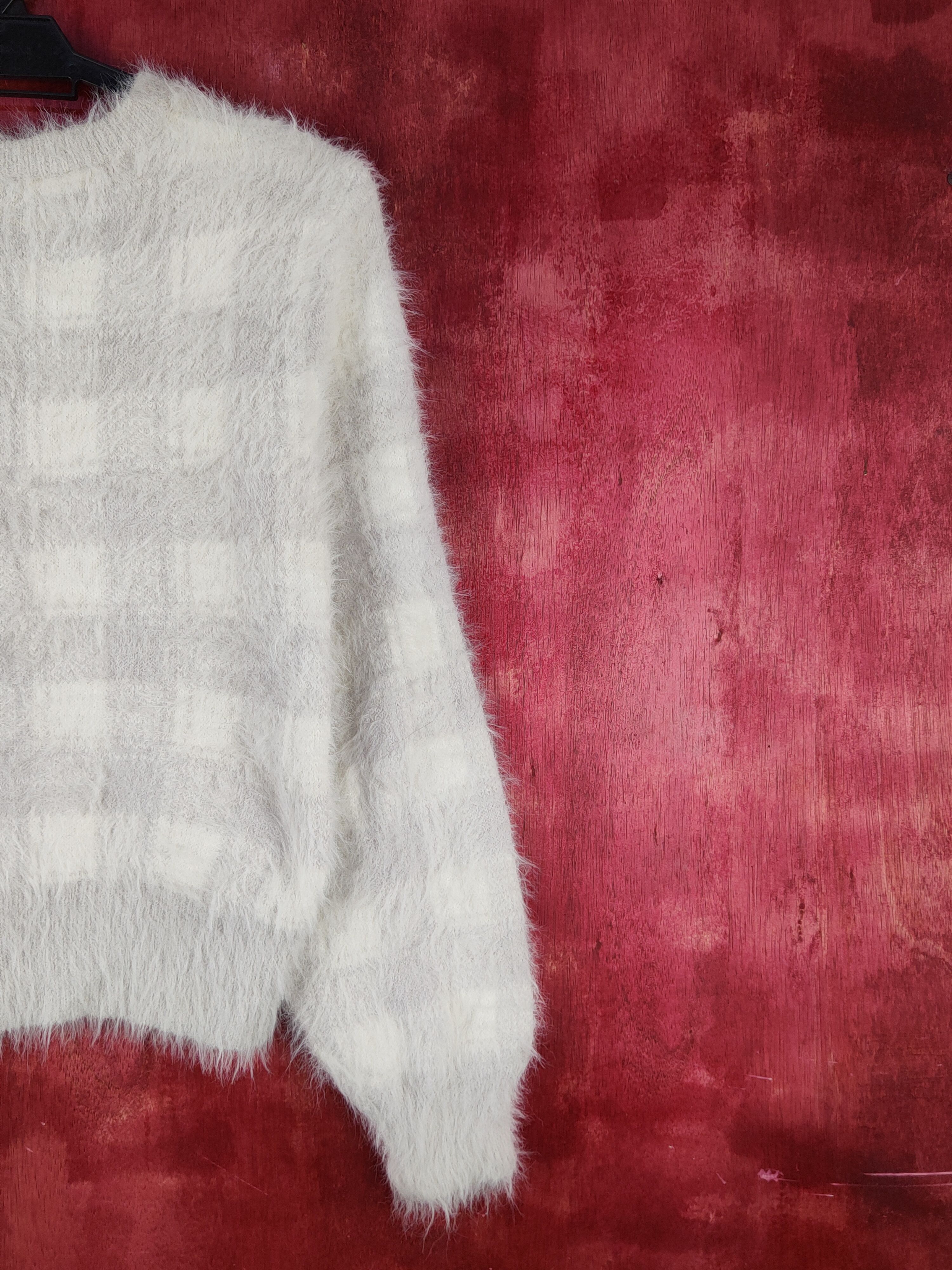 Homespun Knitwear × Japanese Brand × Vintage Archives Light Purple Shag Shaggy Fur Mohair Knitwear #S1997 Size M / US 6-8 / IT 42-44 - 9 Thumbnail