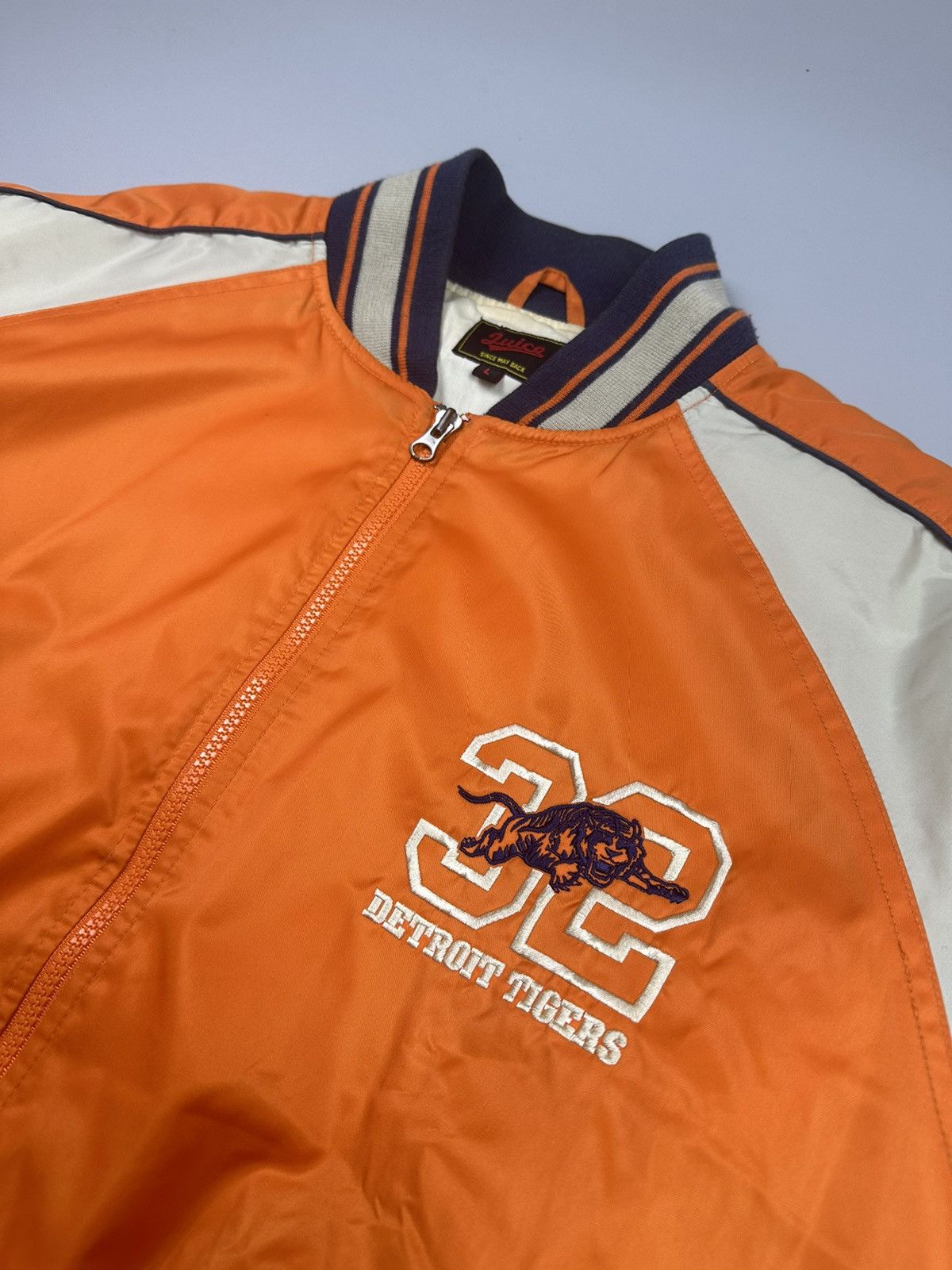 Other Vintage Detroit Tigers NBL bomber jersey Size US L / EU 52-54 / 3 - 3 Thumbnail