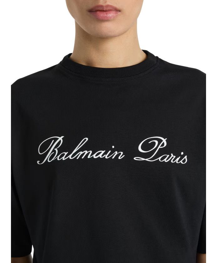 Balmain o1s1wg110526 Short Sleeve T-Shirts in Black Size M / US 6-8 / IT 42-44 - 4 Thumbnail
