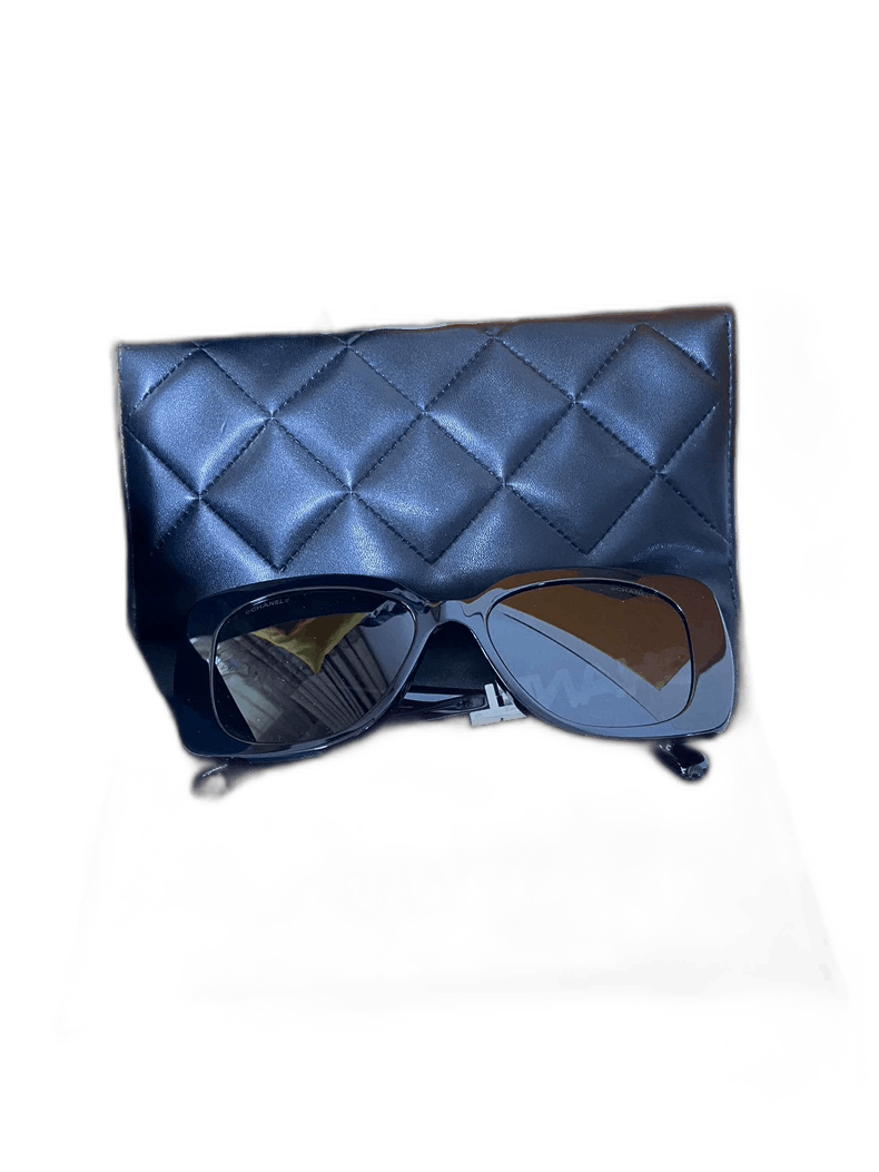 Chanel Chanel Rhinestone Letter Sunglasses Size ONE SIZE - 1 Thumbnail