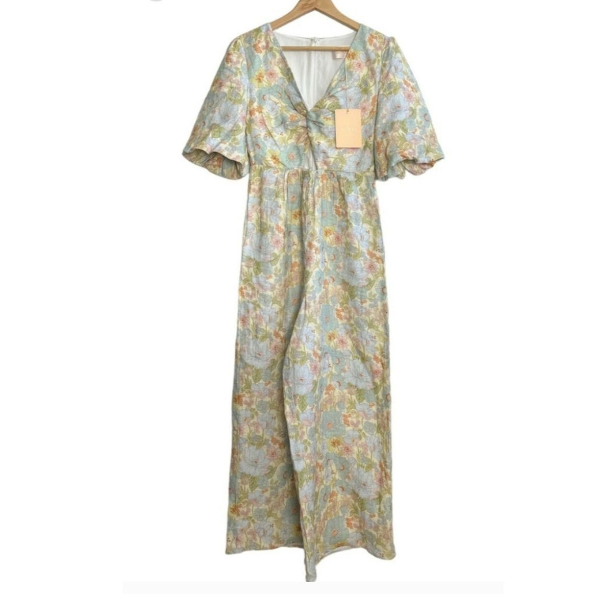 Anthropologie NWT Sancia The Aida Floral Wide-Leg Jumpsuit $239 PLUS 1X Size 40" / US 18 - 5 Thumbnail