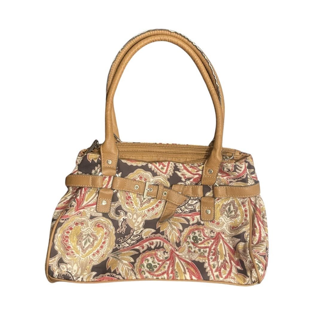 Croft & Barrow Paisley Tapestry Shoulder Bag Faux Leather Tim Western Boho Size ONE SIZE - 1 Thumbnail