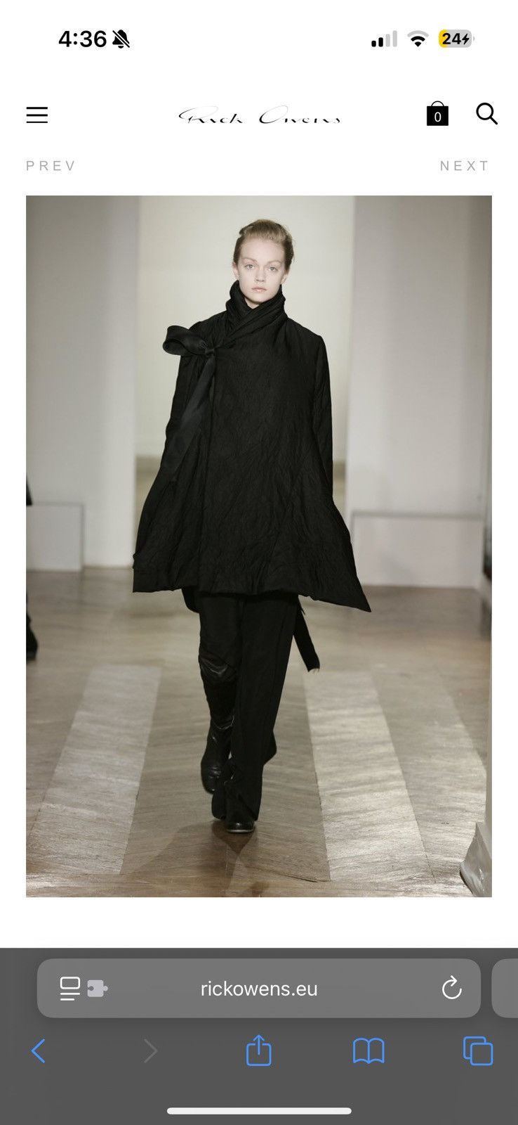 Revillon Goth Revillon by Rick Owens black puffer coat w/ tie closure Size S / US 4 / IT 40 - 15 Thumbnail