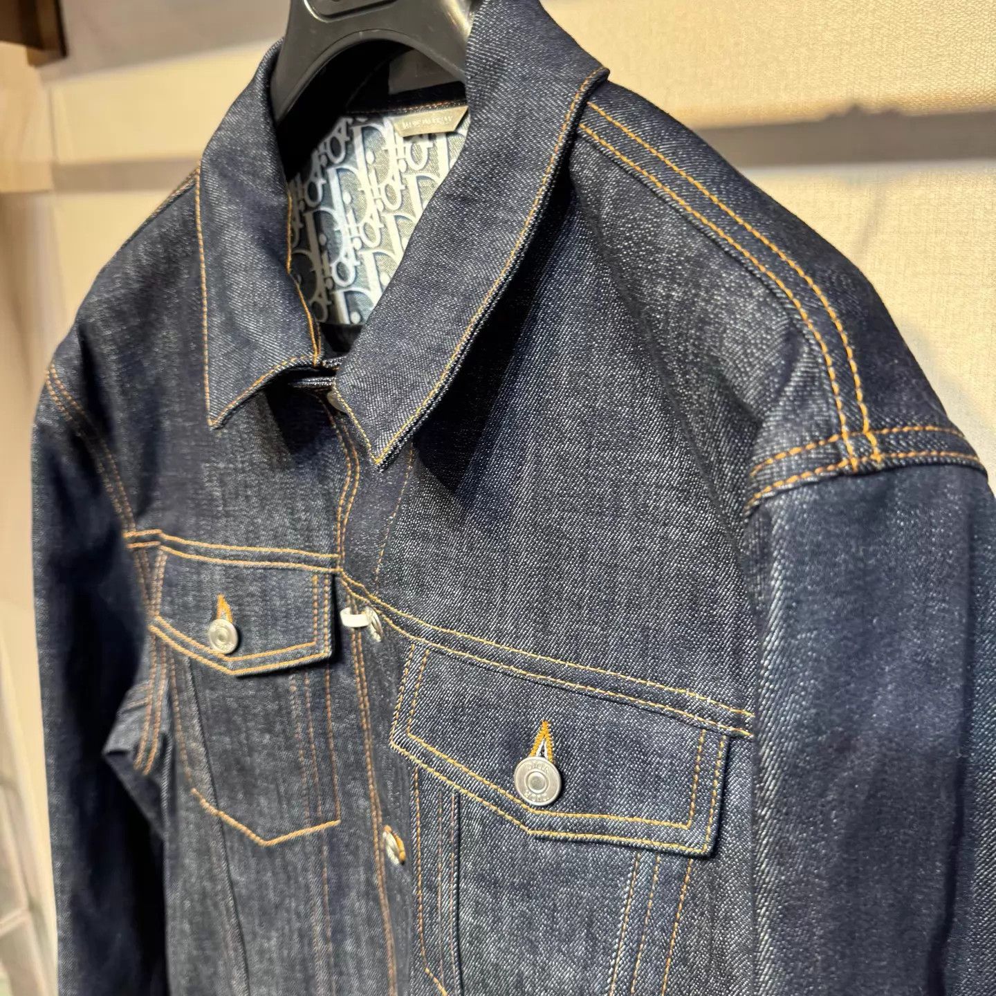 Dior Dior Oblique Full Lined Denim Jacket 52 New Size US L / EU 52-54 / 3 - 5 Thumbnail