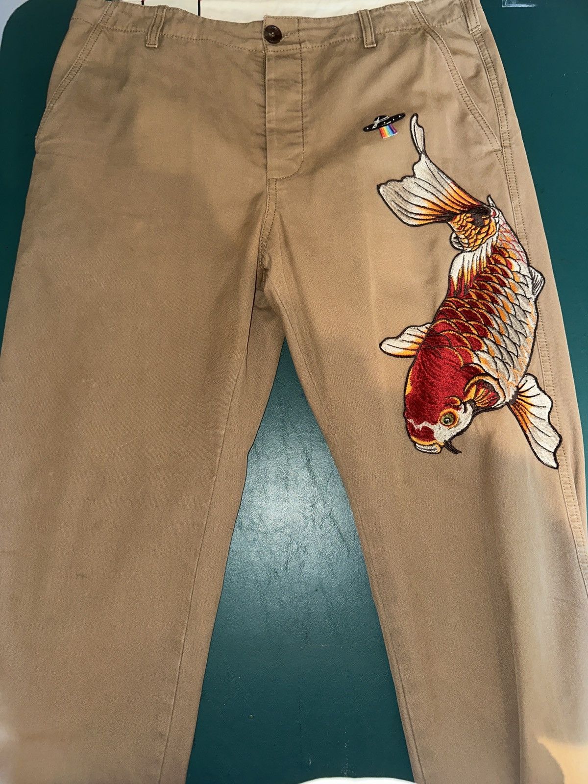 Gucci GUCCI KOI FISH PANTS Size US 36 / EU 52 - 1 Thumbnail