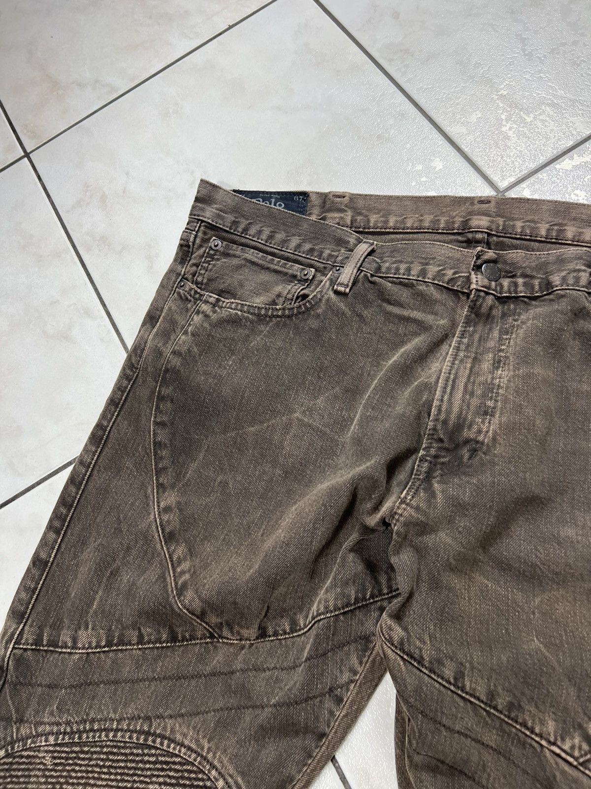 Polo Ralph Lauren Polo Ralph Lauren moto biker denim jeans washed freelander Size US 40 / EU 56 - 7 Thumbnail
