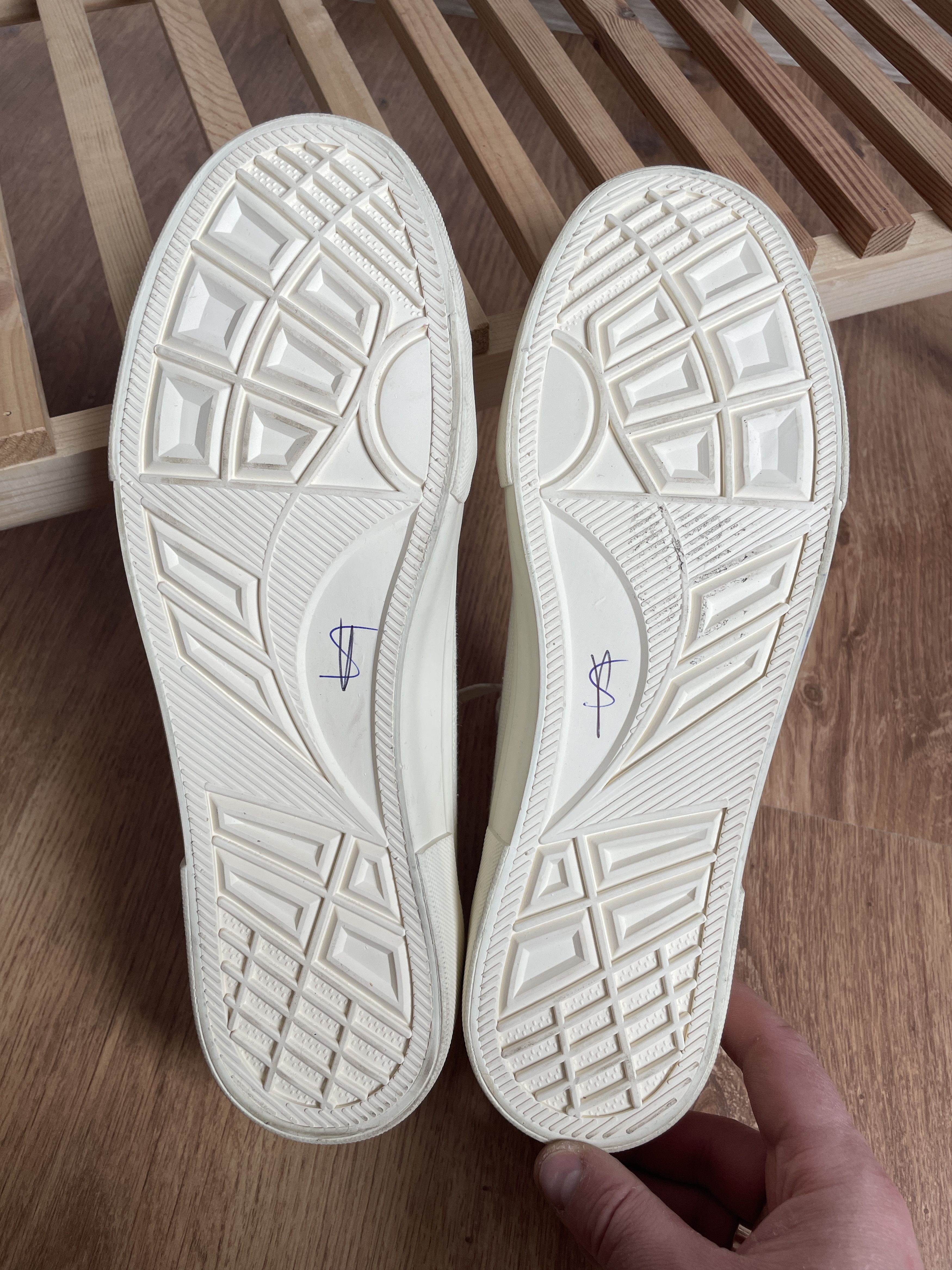 The Stronghold The Stronghold SS 22 White Canvas Trainers Size US 11 / EU 44 - 8 Thumbnail