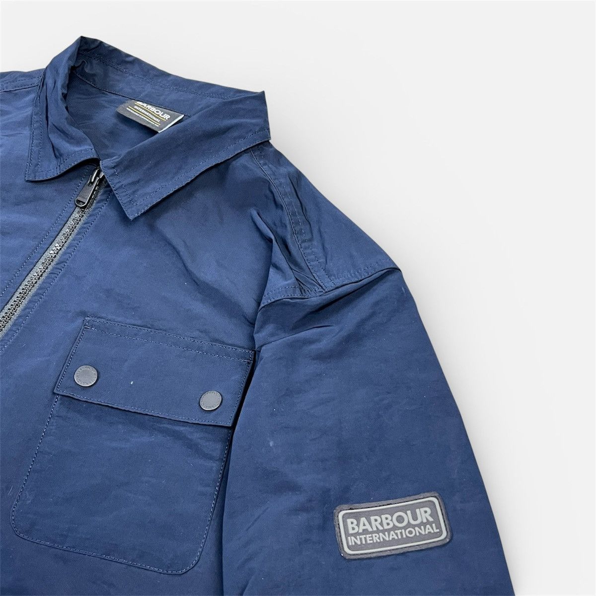 Barbour Barbour Men’s Blue Skyline Long Sleeve Zip Overshirt Size L Size US L / EU 52-54 / 3 - 5 Thumbnail