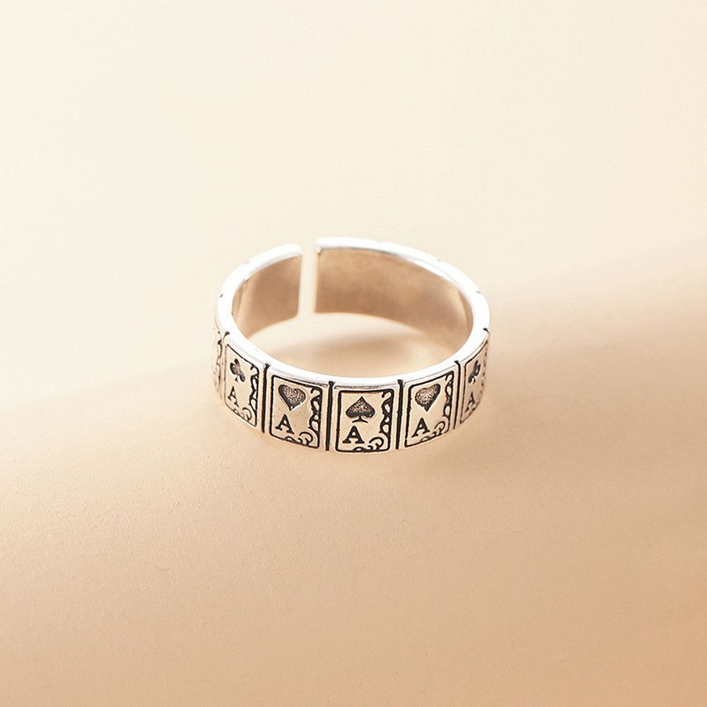 VIBE Retro Open Poker Ring Size ONE SIZE - 2 Thumbnail
