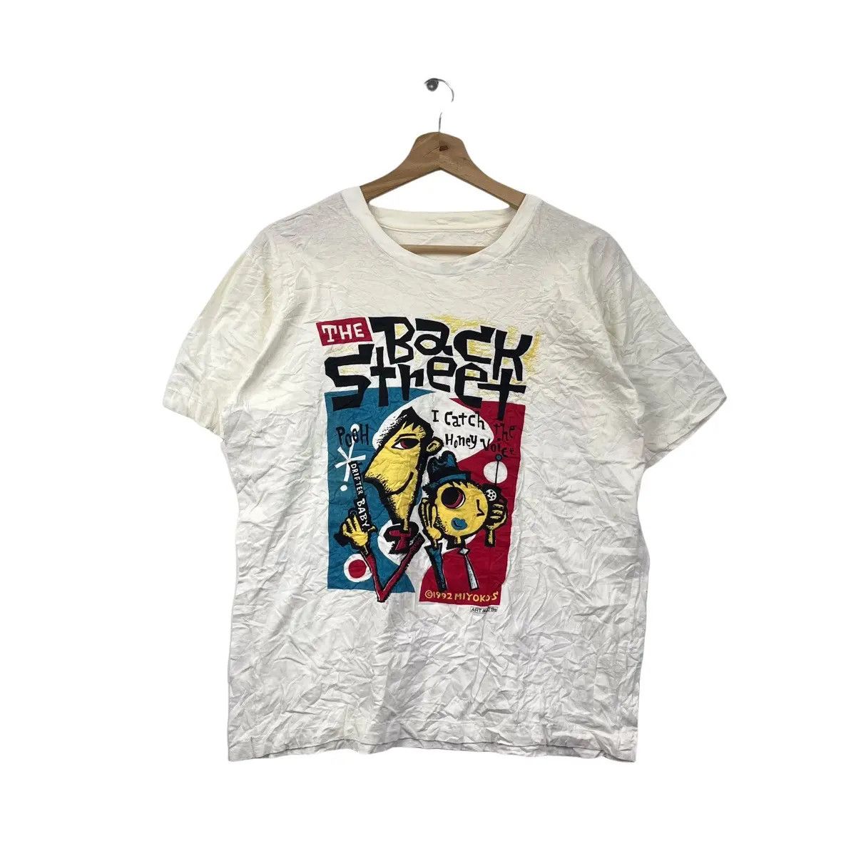 Japanese Brand × Vintage Vtg 1992 MIYOKO’S THE BACK STREET Detective Anime Manga Tee Size US M / EU 48-50 / 2 - 1 Thumbnail