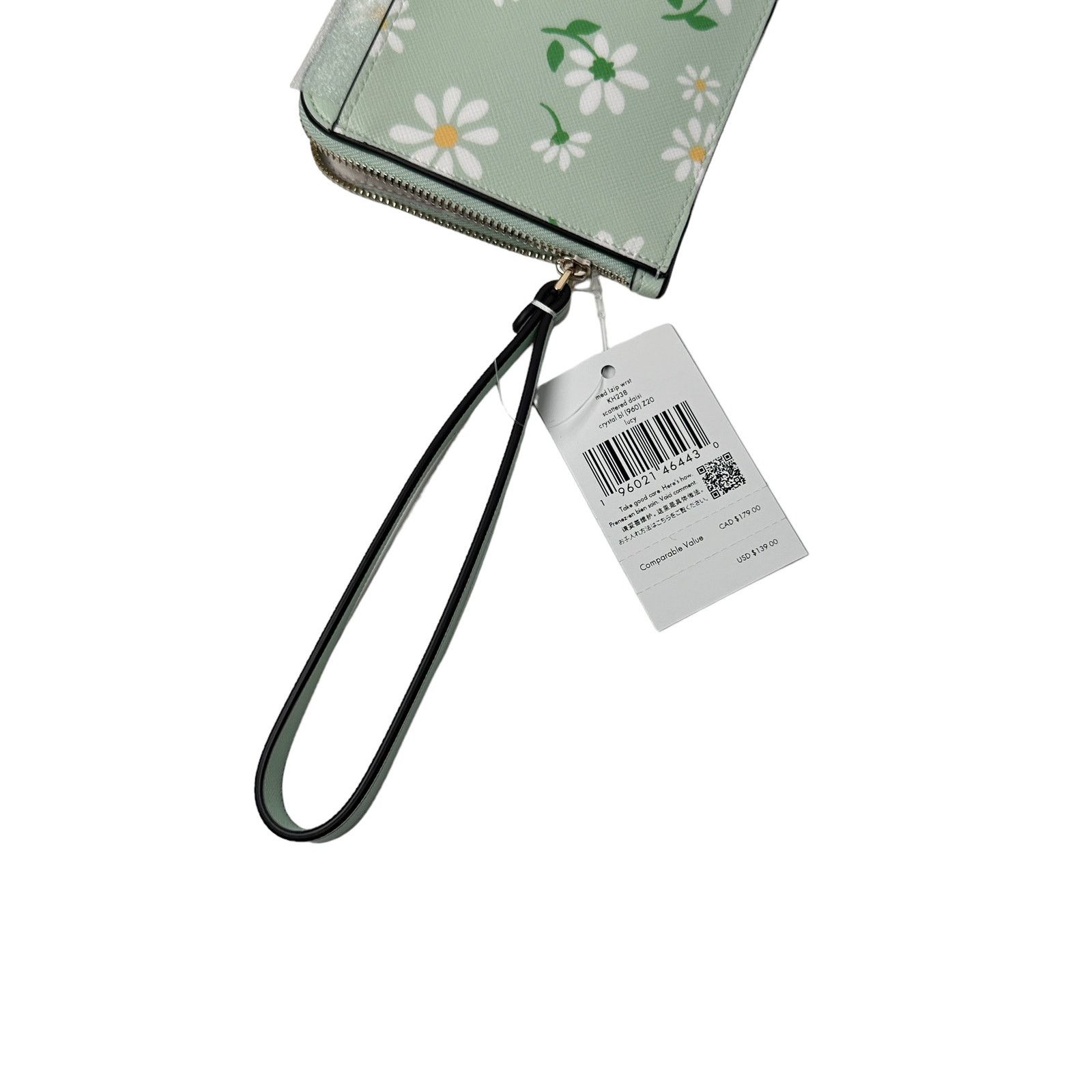 Kate Spade Kate Spade Lucy Day Tripper Daisy Medium L-Zip Wristlet Size ONE SIZE - 4 Thumbnail