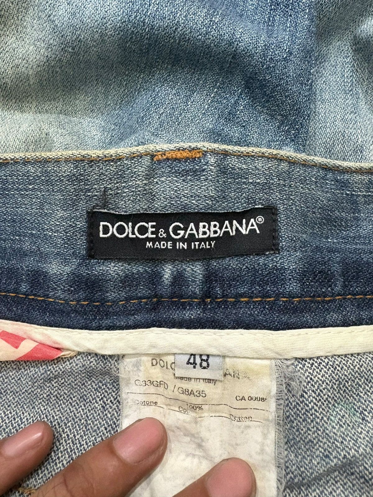 Dolce & Gabbana Vintage Italy Dolce Gabbana Mud Wash Loose Jeans Size US 35 - 11 Thumbnail