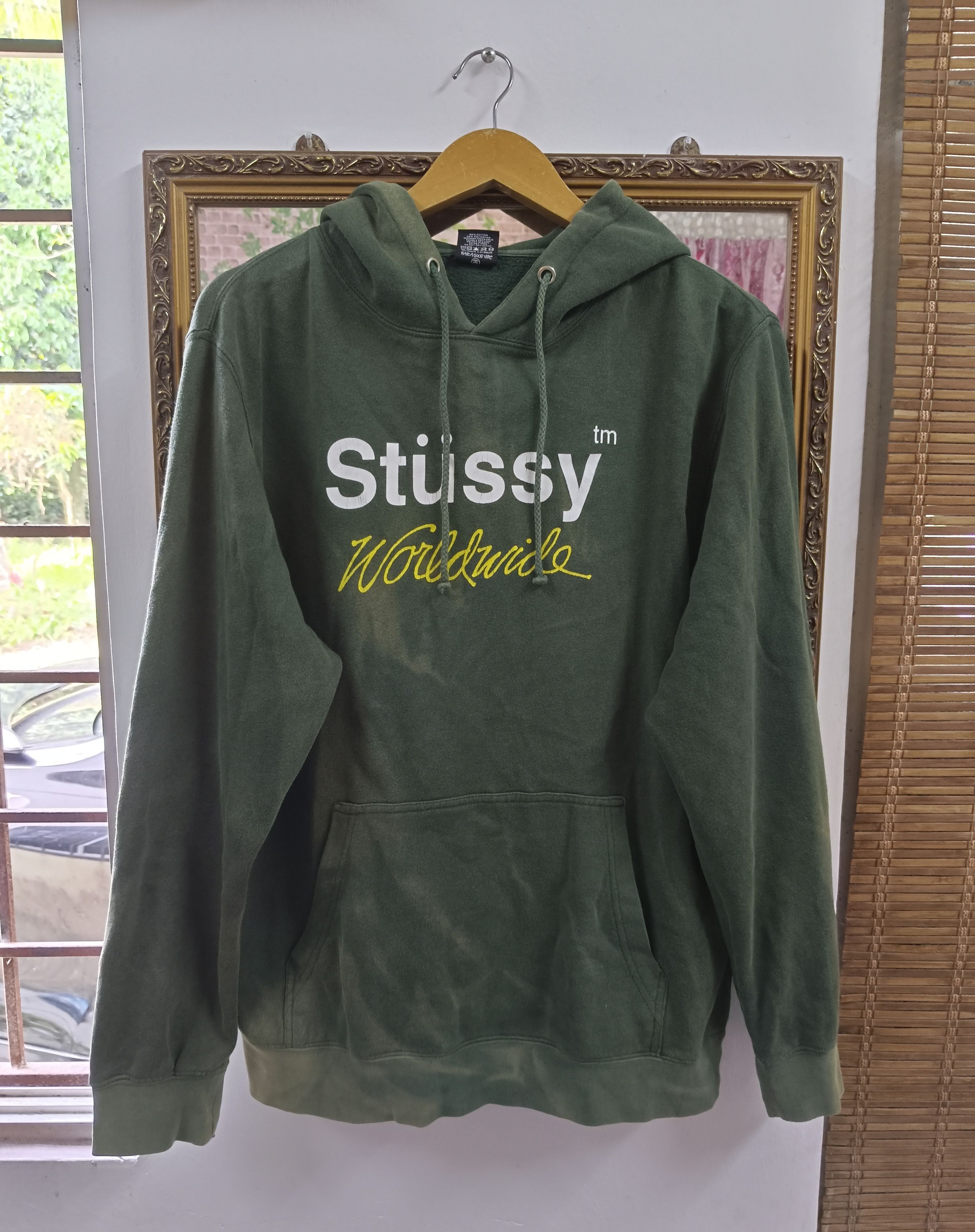 トップス 90s old stussy sun fade sweat 90s STUSSY ? Sun Fade Pullover