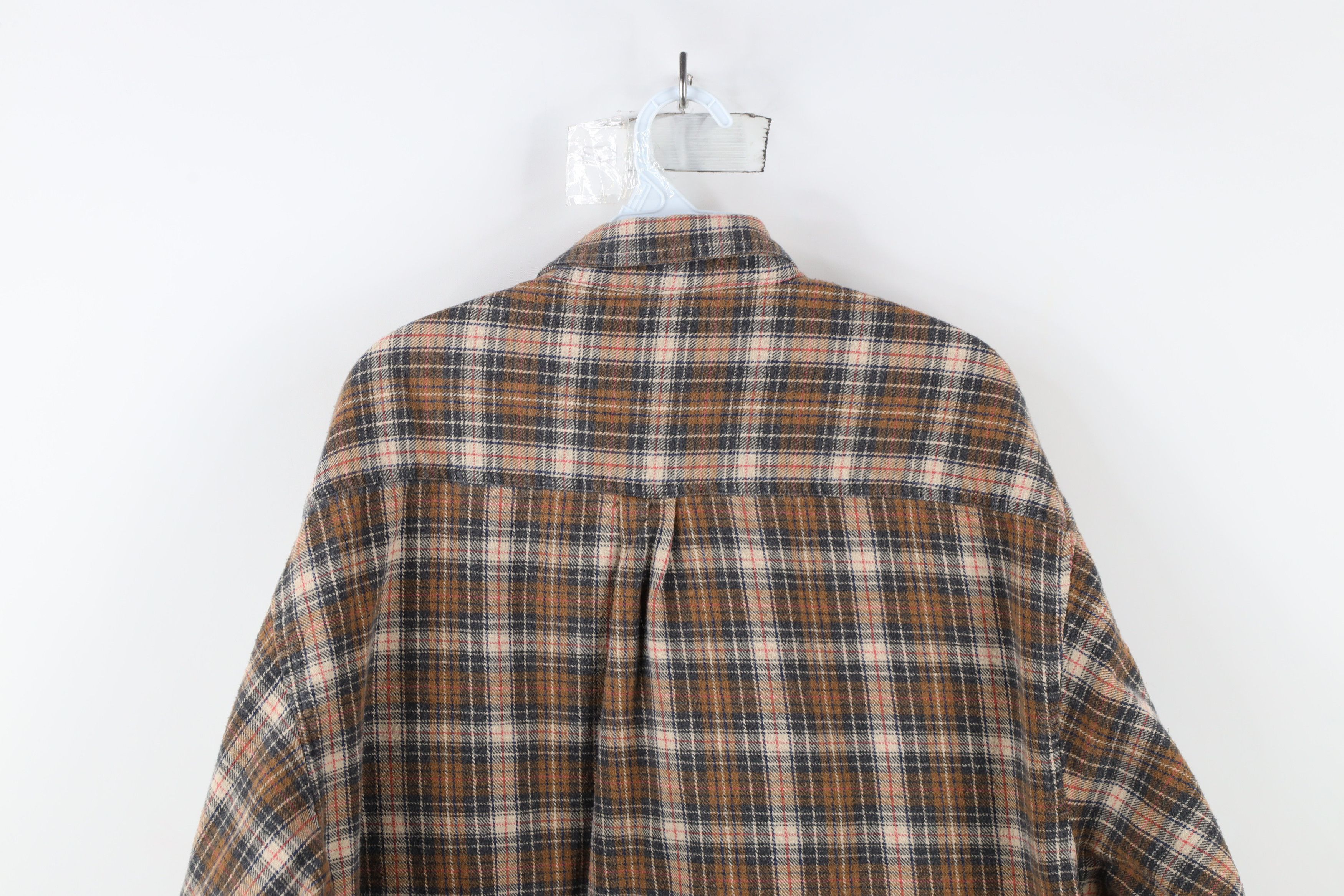 Vintage Vintage 90s Streetwear Heavyweight Flannel Button Down Shirt Size US XXL / EU 58 / 5 - 9 Thumbnail