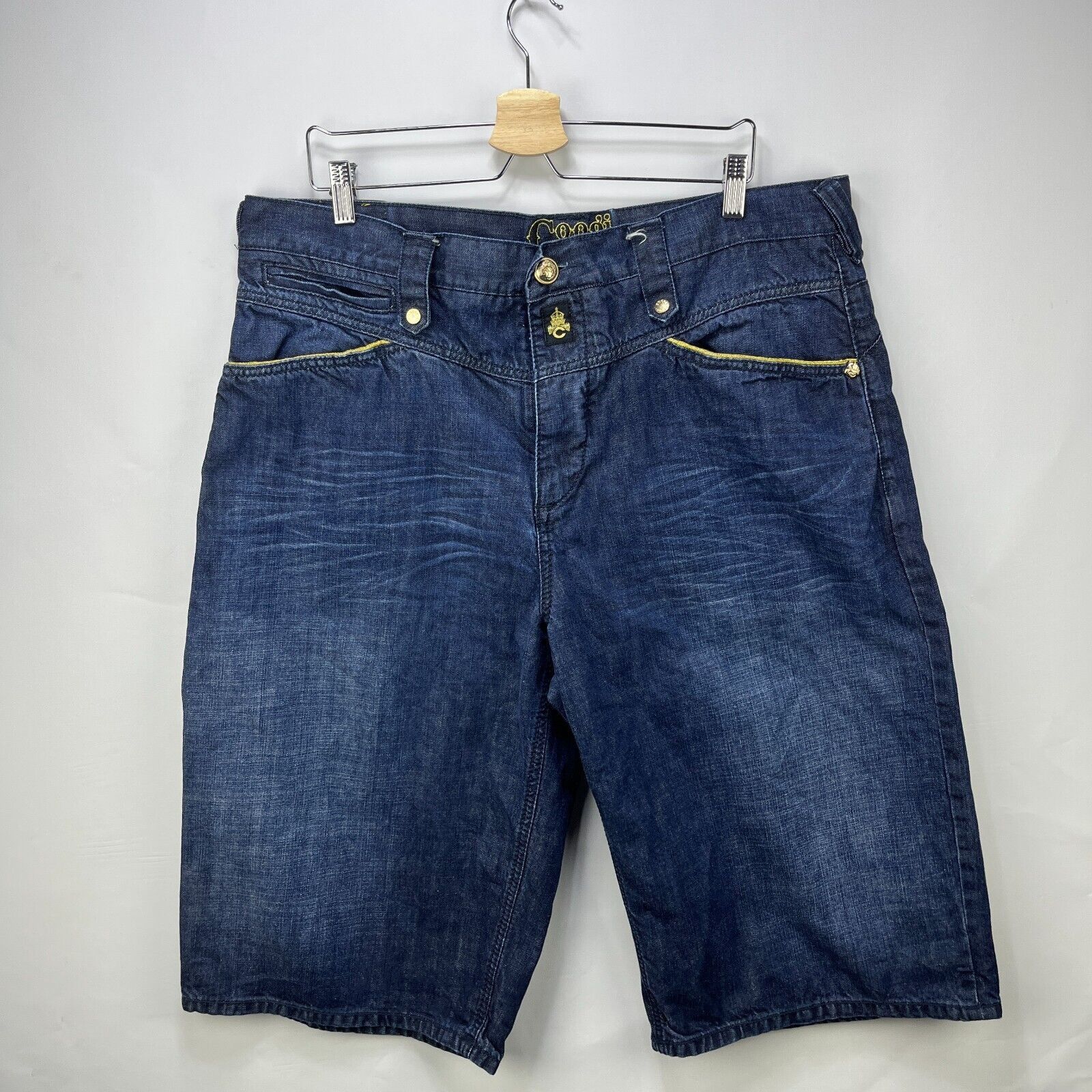 Coogi × Vintage Vintage Y2K Coogi Baggy Denim Jean Shorts 40 HipHop Wide Leg Size US 40 / EU 56 - 6 Thumbnail