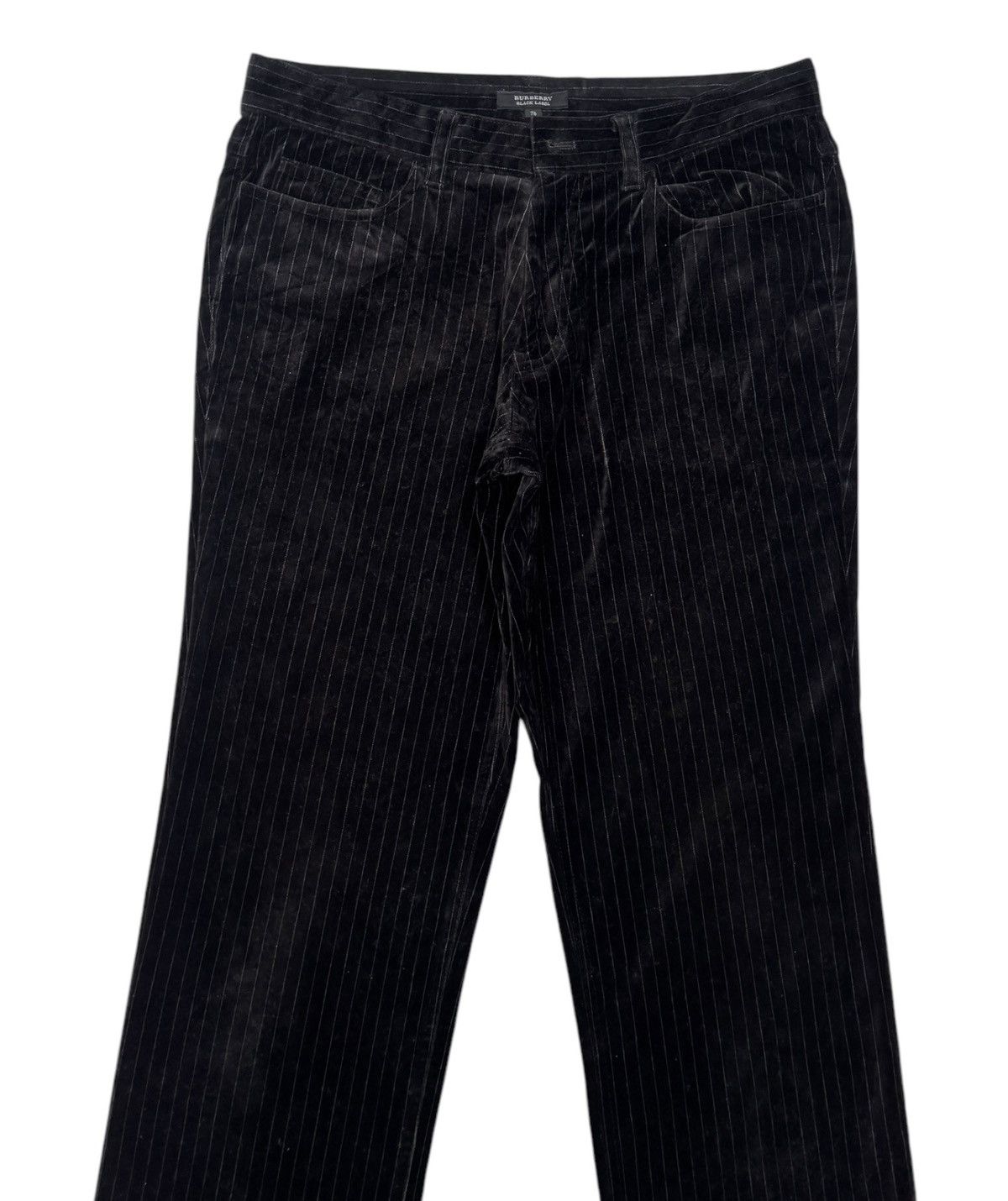 Burberry BURBERRY BLACK LABEL STRIPE VELVET TROUSER PANTS Size US 32 / EU 48 - 3 Thumbnail