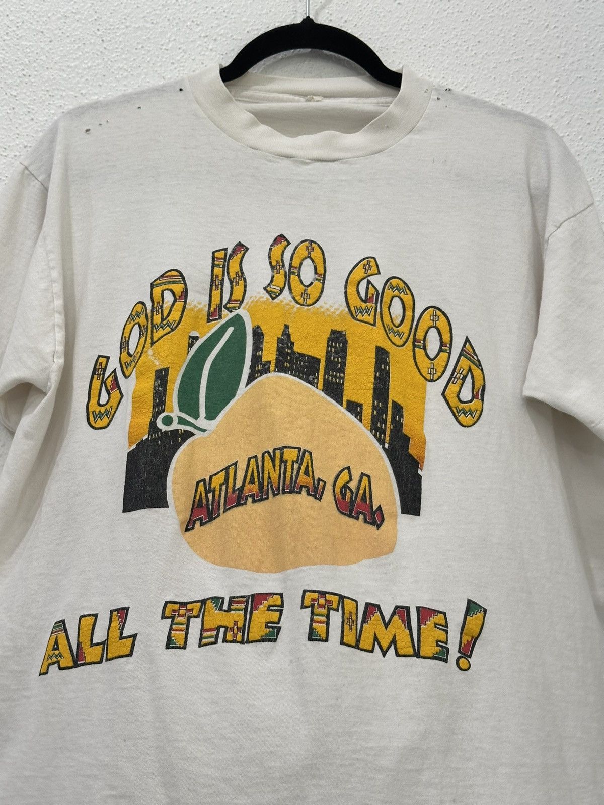 Vintage Vintage 90s God Is So Good All The Time T-Shirt Screen Stars Size US L / EU 52-54 / 3 - 6 Thumbnail