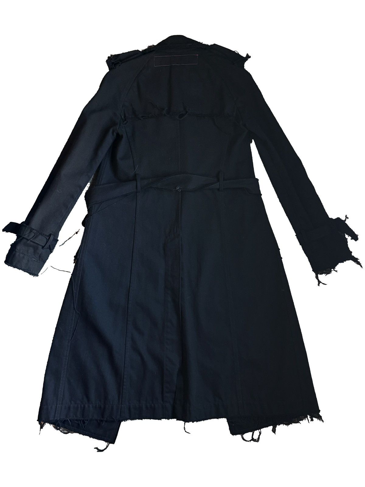 Comme des Garcons Junya Watanabe MAN Distressed Trench Coat Black Size US S / EU 44-46 / 1 - 2 Thumbnail