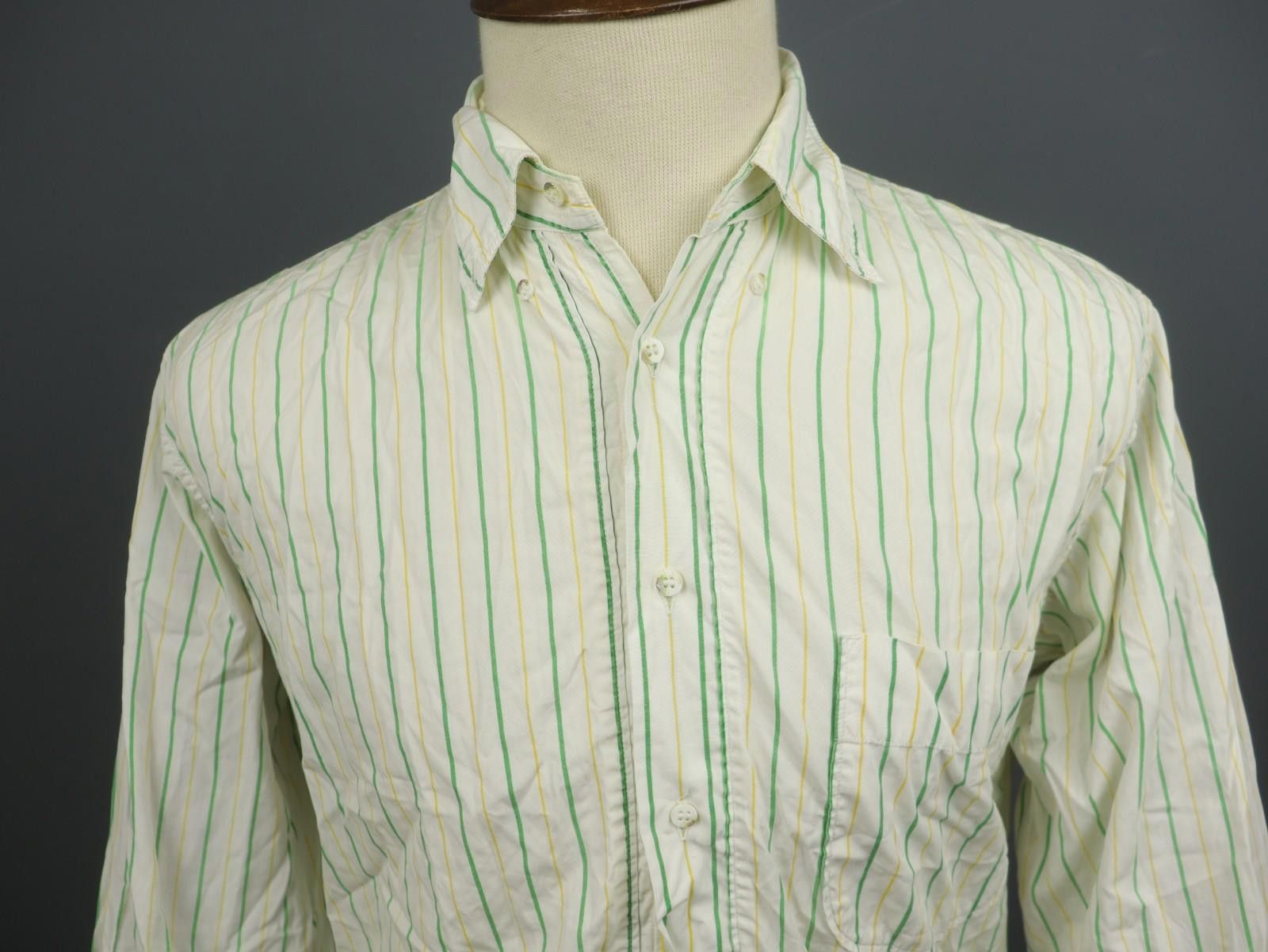 Boneville BONEVILLE Multi Striped Collared Pocket Up Shirt Size 4 Size US M / EU 48-50 / 2 - 2 Thumbnail