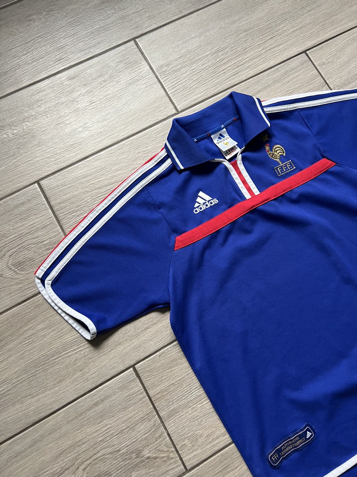 Adidas × Vintage FRANCE 2000 2002 HOME FOOTBALL SOCCER JERSEY ADIDAS sz XL Size US XL / EU 56 / 4 - 4 Thumbnail