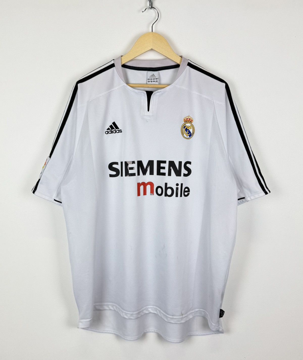 Adidas Vintage Real Madrid 2003/2004 Soccer Jersey Football Shirt Size US XXL / EU 58 / 5 - 1 Thumbnail
