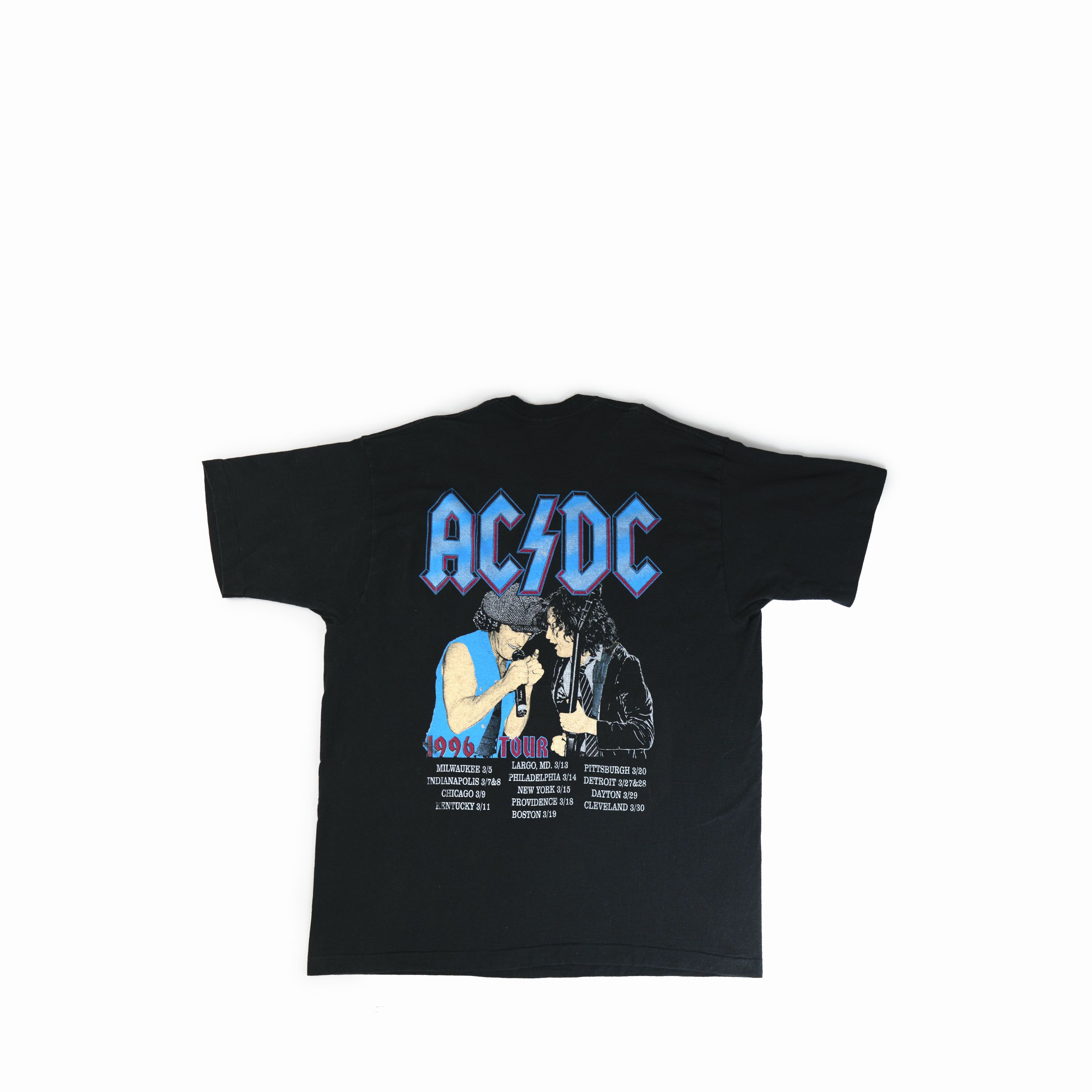 AC/DC Vintage 1996 AC/DC Ball Breaker Tour Tee Shirt Size US XL / EU 56 / 4 - 2 Thumbnail