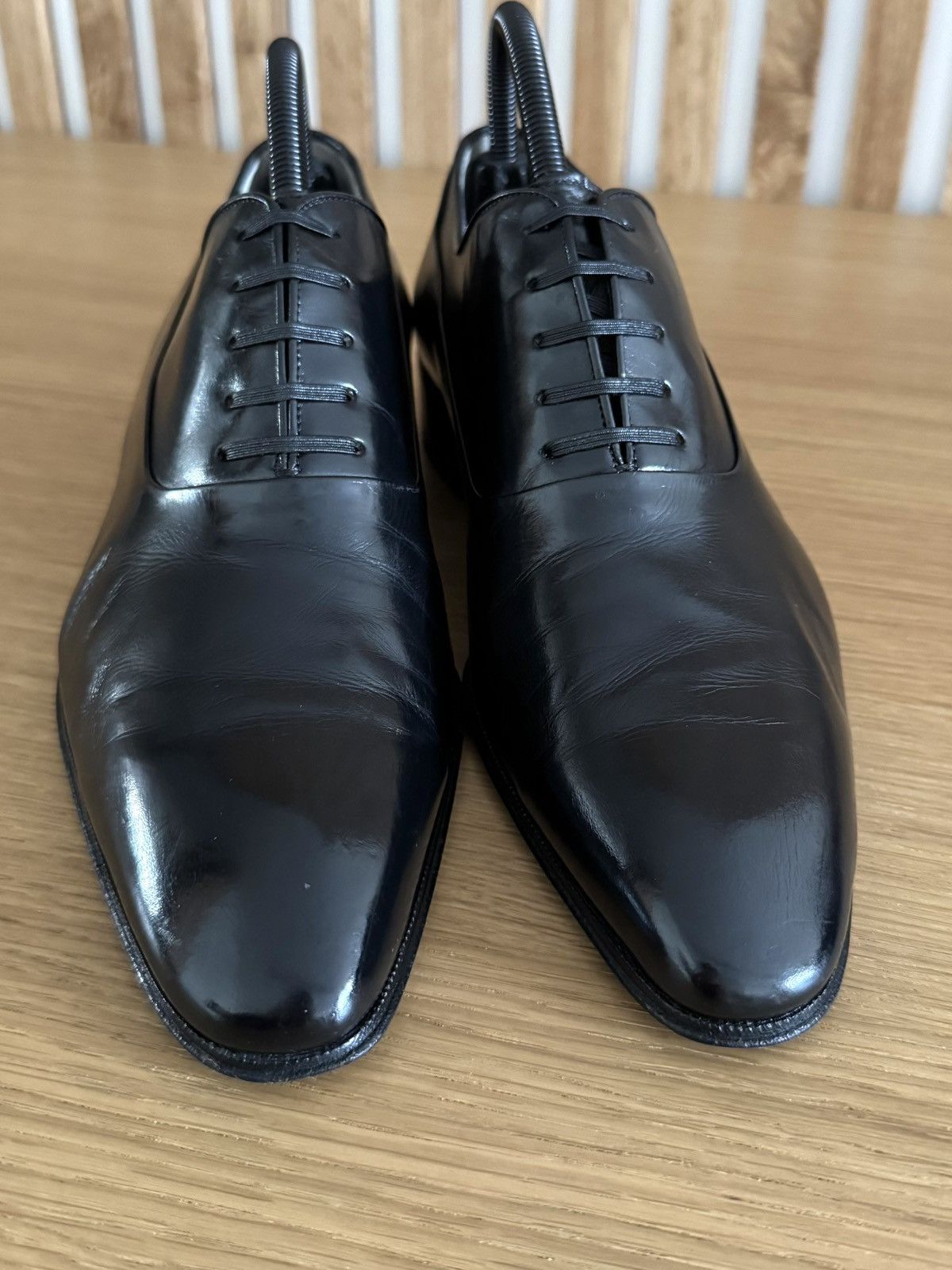 Artioli Artioli for Carvil Pour Monsieur Paris Black Oxford Shoes Size US 8 / EU 41 - 3 Thumbnail