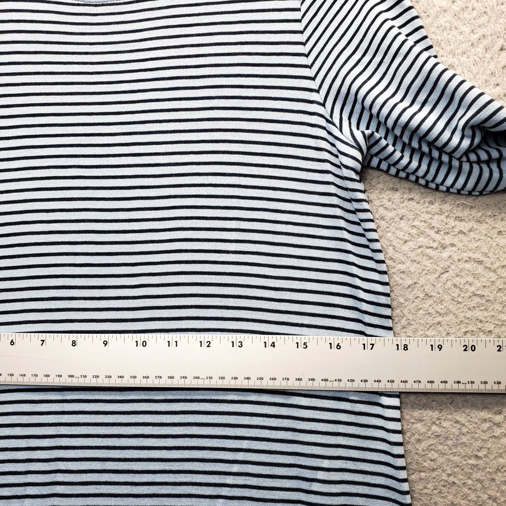 J. Jill J. Jill Womens Midi? Round Neck Jersey Tunic Dress Striped Long Sleeve Multicolor Size M - Pre-owned Size M / US 6-8 / IT 42-44 - 4 Thumbnail