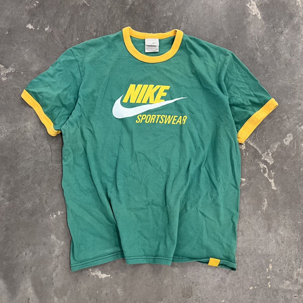 Nike × Vintage Vintage Nike 2003 Y2K Ringer Shirt 80s style XL streetwear Size US XL / EU 56 / 4 - 1 Thumbnail