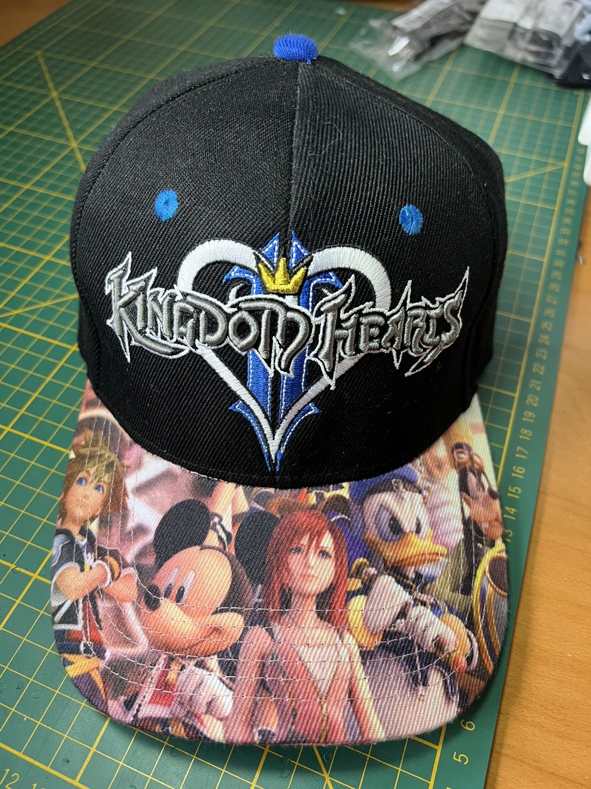 Disney Vintage Disney Kingdom Hearts y2k logo printed brim hat Size ONE SIZE - 2 Thumbnail