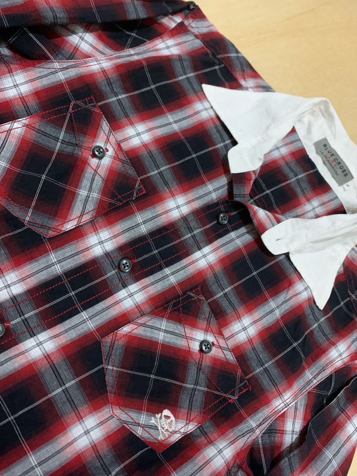 Hysteric Glamour × If Six Was Nine × Japanese Brand Blue Cross California U.S.A Shirt button up Size US M / EU 48-50 / 2 - 4 Thumbnail