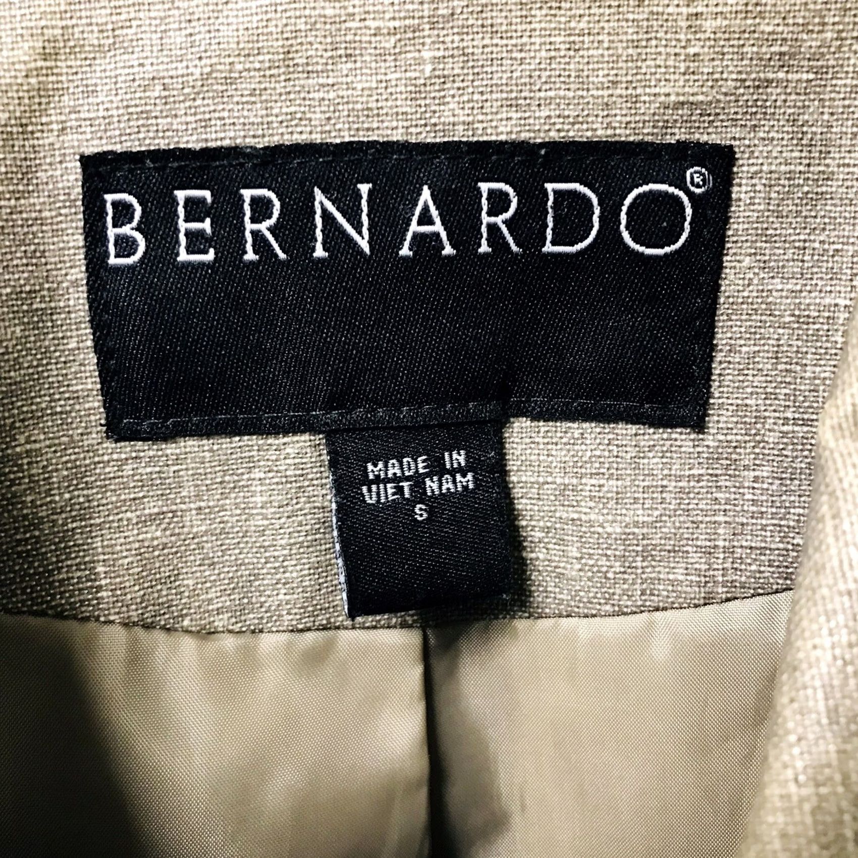 Vintage VINTAGE Bernardo Women Tan Variegated Button Up Long Sleeve Overcoat Jacket S Size S / US 4 / IT 40 - 3 Thumbnail