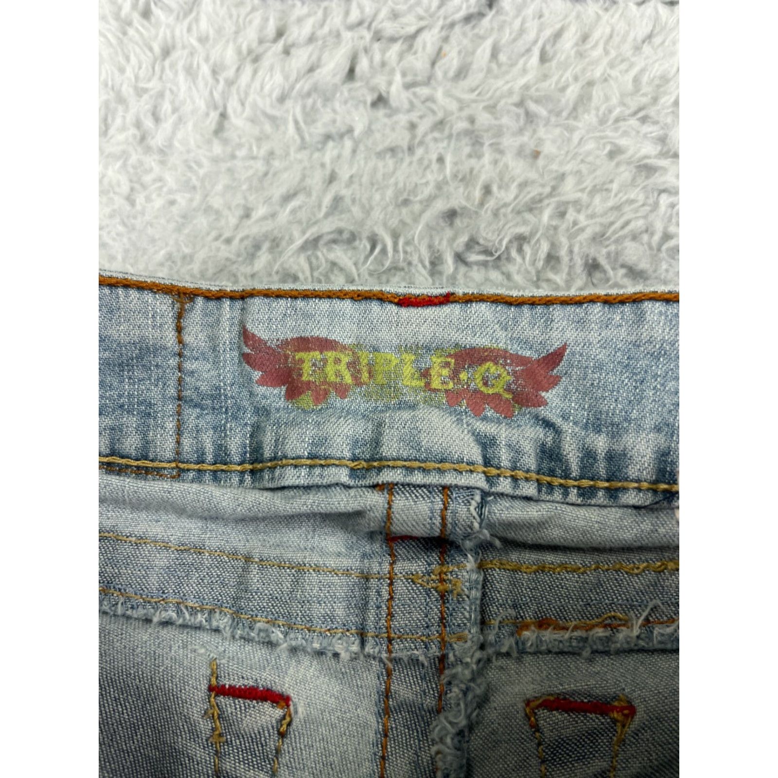 American Eagle Outfitters VINTAGE American Eagle Outfitters Jeans Womens 3 Blue Denim Light Wash Straight Cotton Low 23x31 Women's Jeans Size 26" / US 2 / IT 38 - 3 Thumbnail