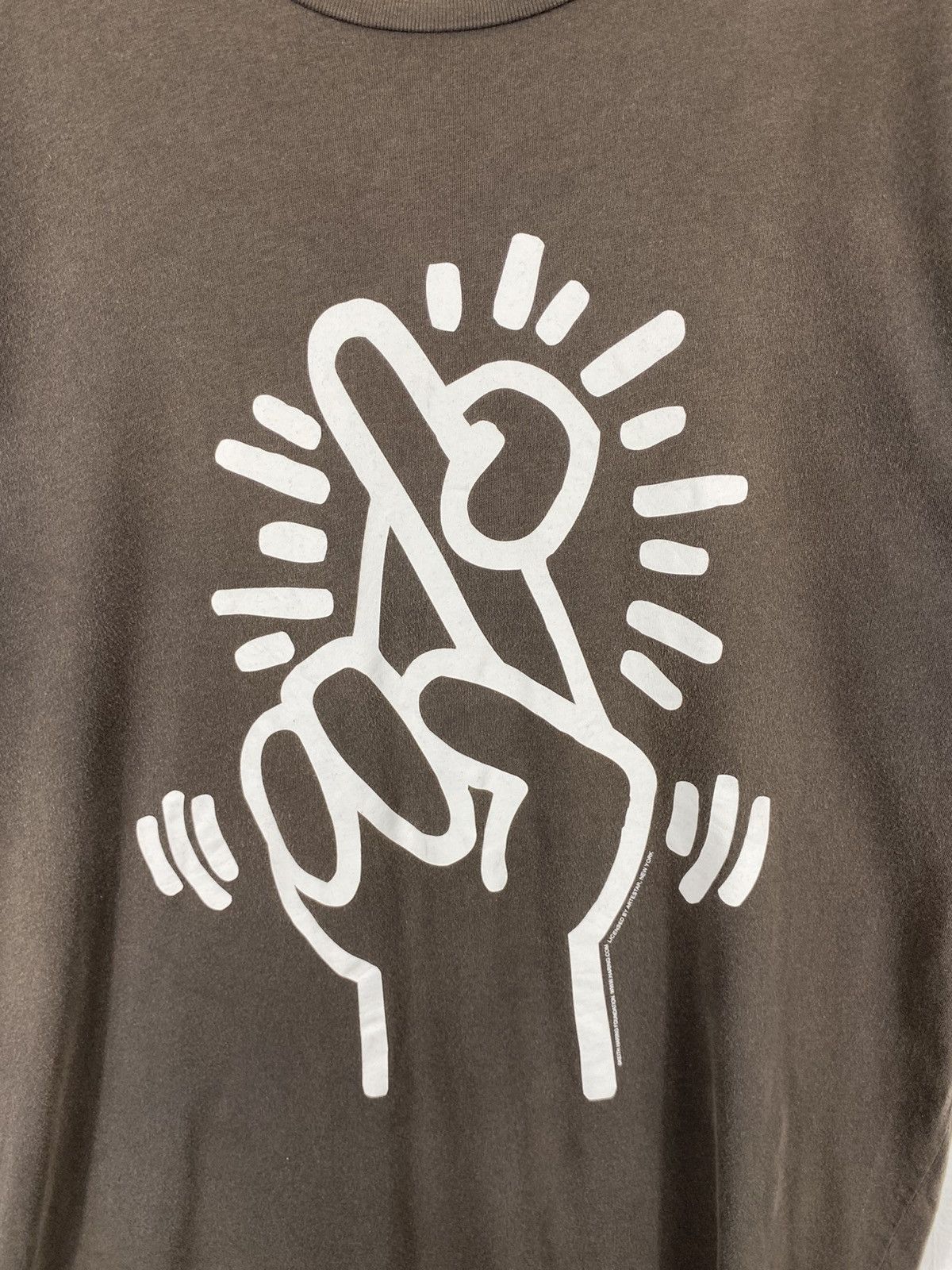 Gap GAP X Keith Haring Big Logo Sun Faded T-Shirt Size US L / EU 52-54 / 3 - 2 Thumbnail