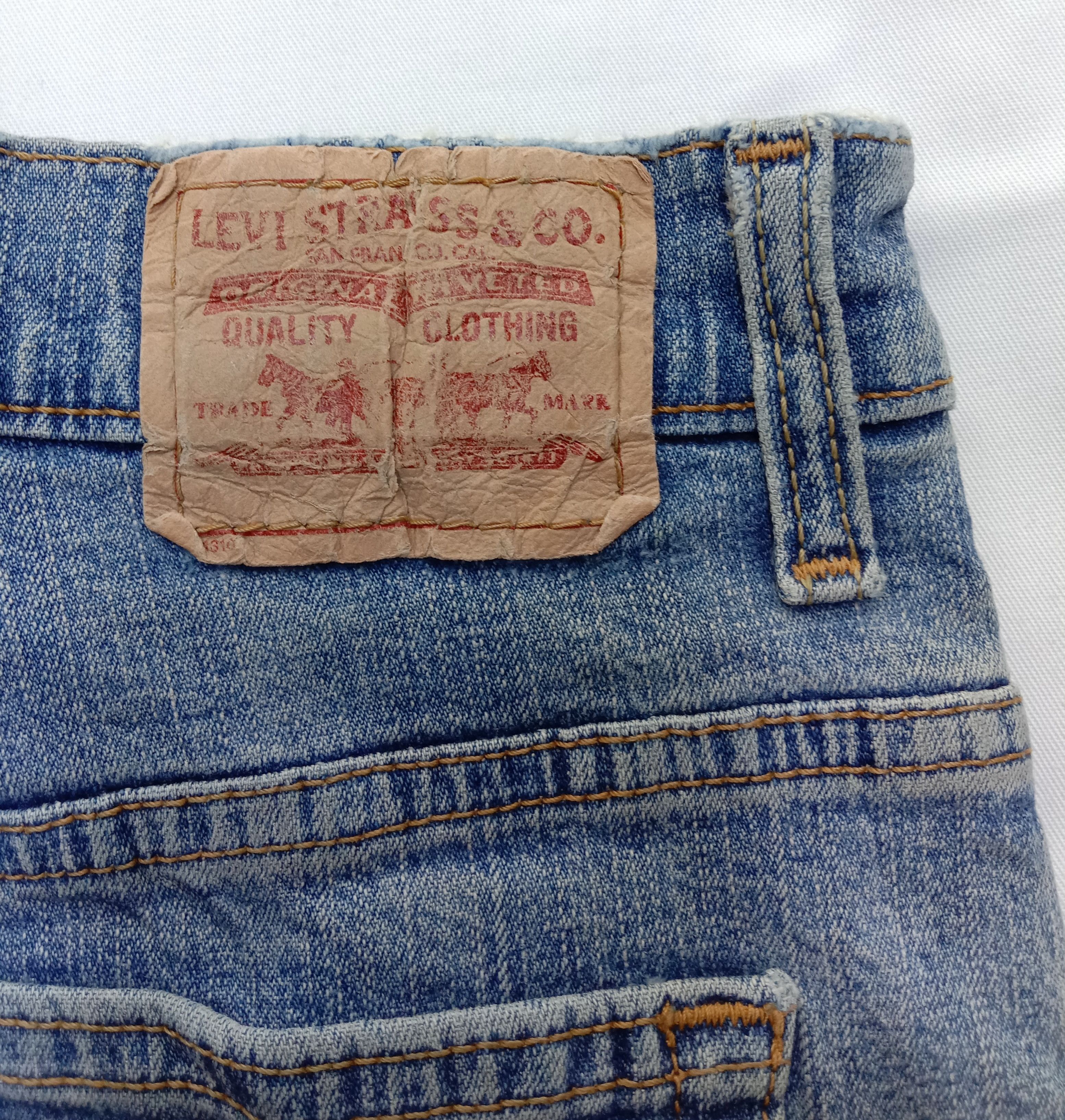 Levi's Vintage Levi's 550 Flare Jeans Blue Wash Denim Size 29" - 15 Thumbnail