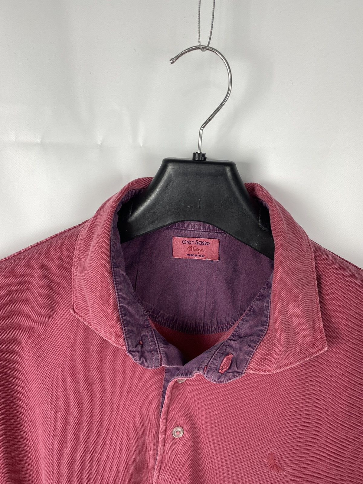 Gran Sasso Gran Sasso Vintage Garment Dyed Polo size 52 Size US L / EU 52-54 / 3 - 9 Thumbnail